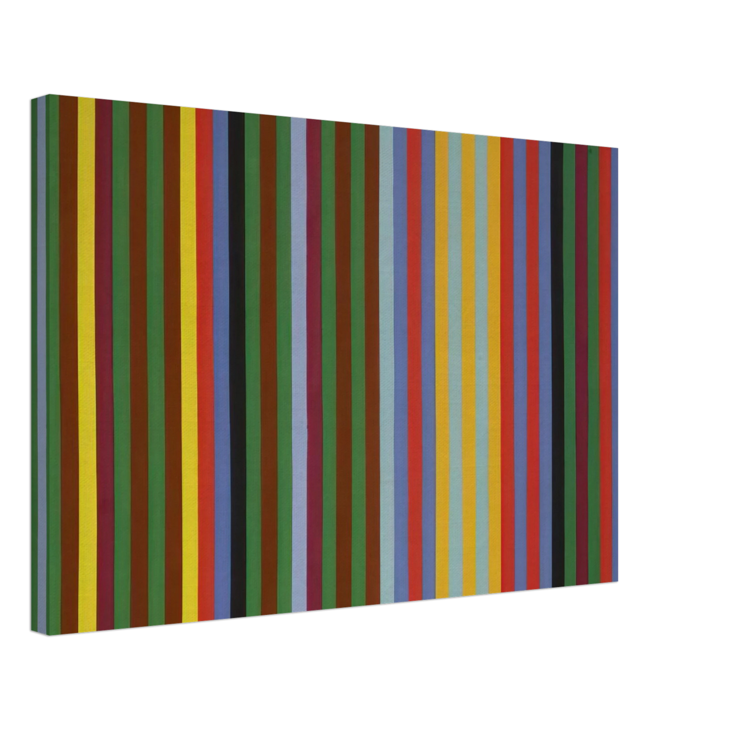Gene Davis - Circus Sounds - 1967 Canvas - 40x60 cm / 16x24 inches-canvas