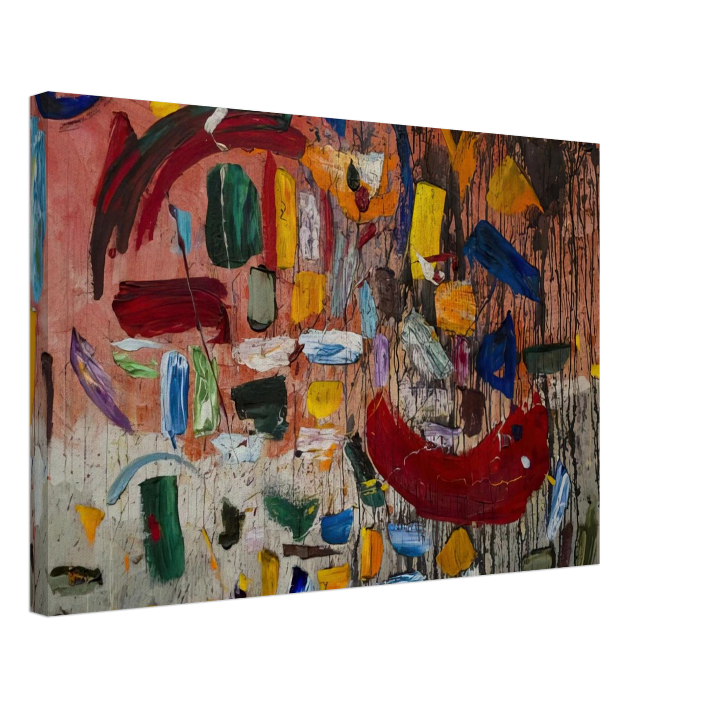 Taro Yamamoto - ABSTRACT 1957 Canvas - 70x100 cm / 28x40 inches-canvas