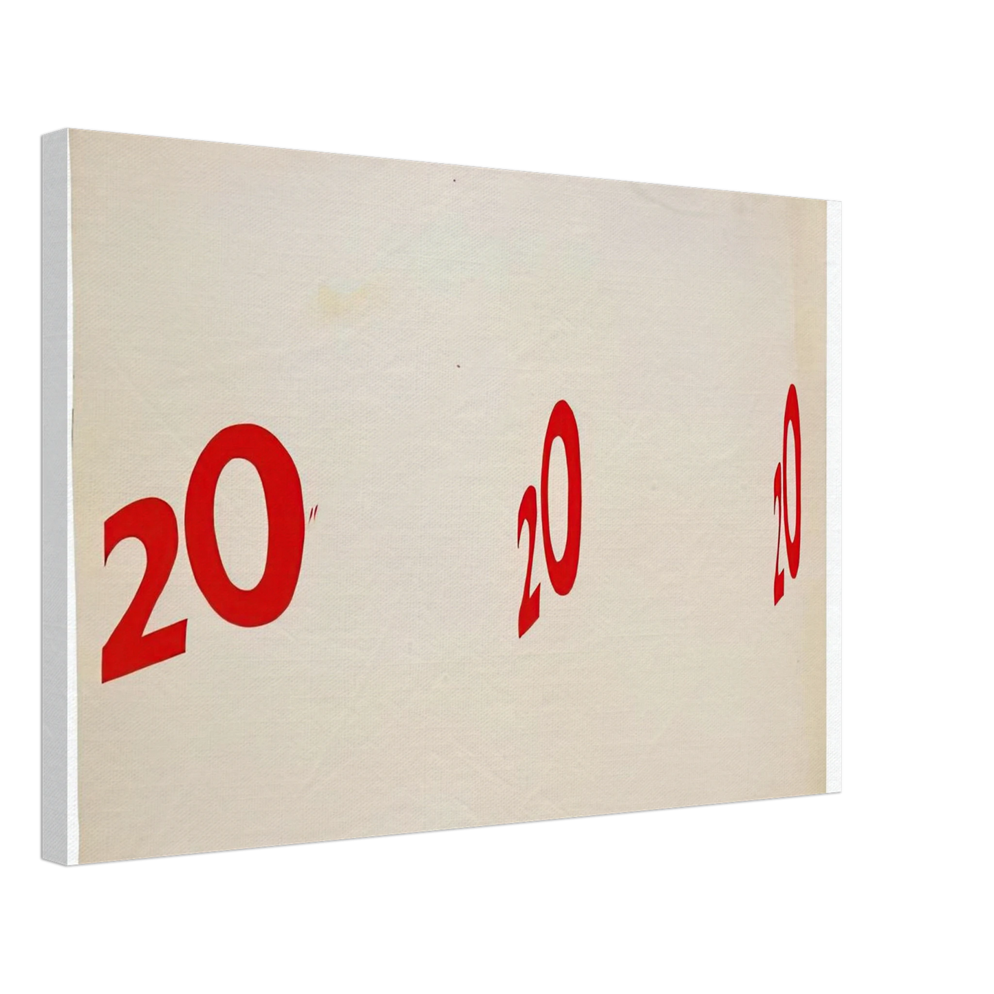 Edward Ruscha - 20 20 20 1962 Canvas - 40x60 cm / 16x24 inches-canvas