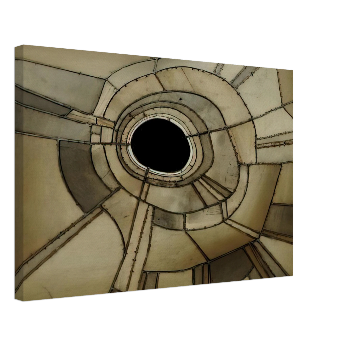 Lee Bontecou - UNTITLED 1959 Canvas - 70x100 cm / 28x40 inches-canvas