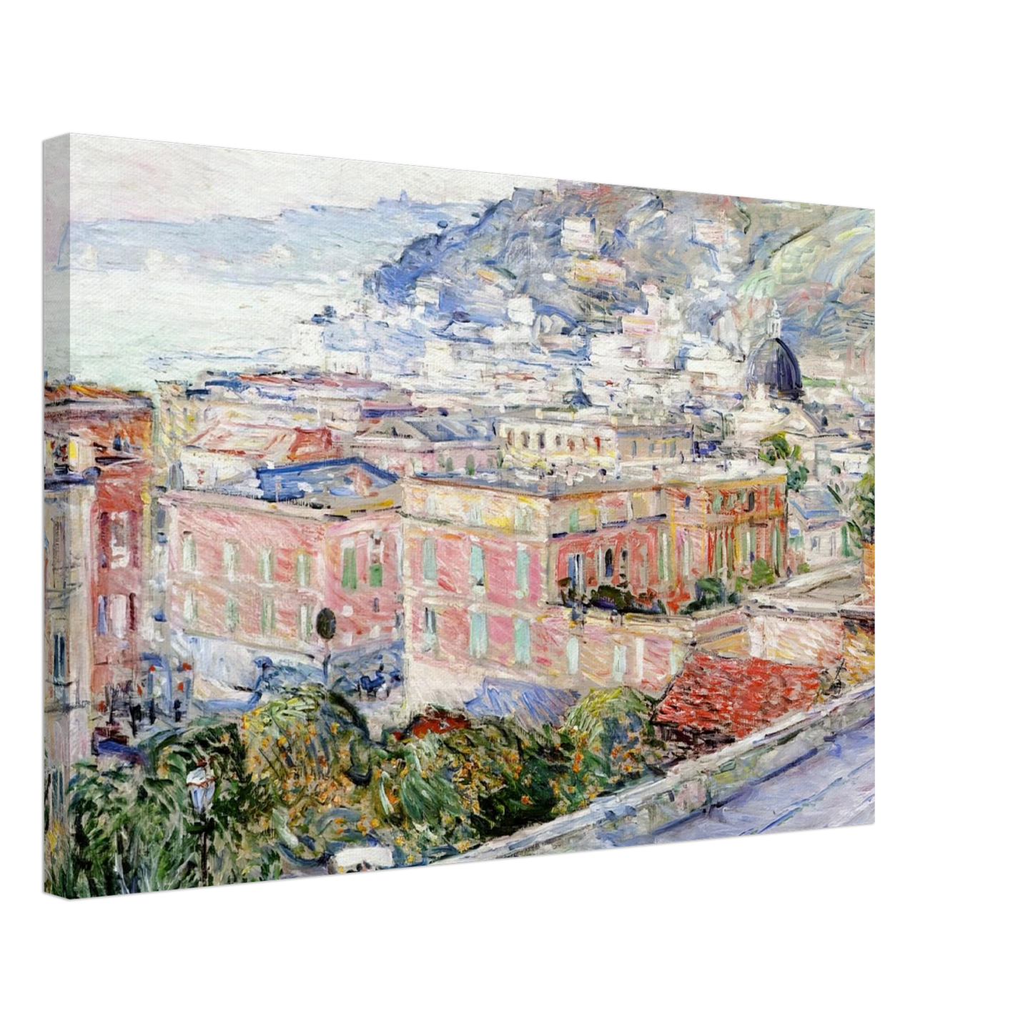 Childe Hassam - Naples Canvas - 40x60 cm / 16x24 inches-canvas