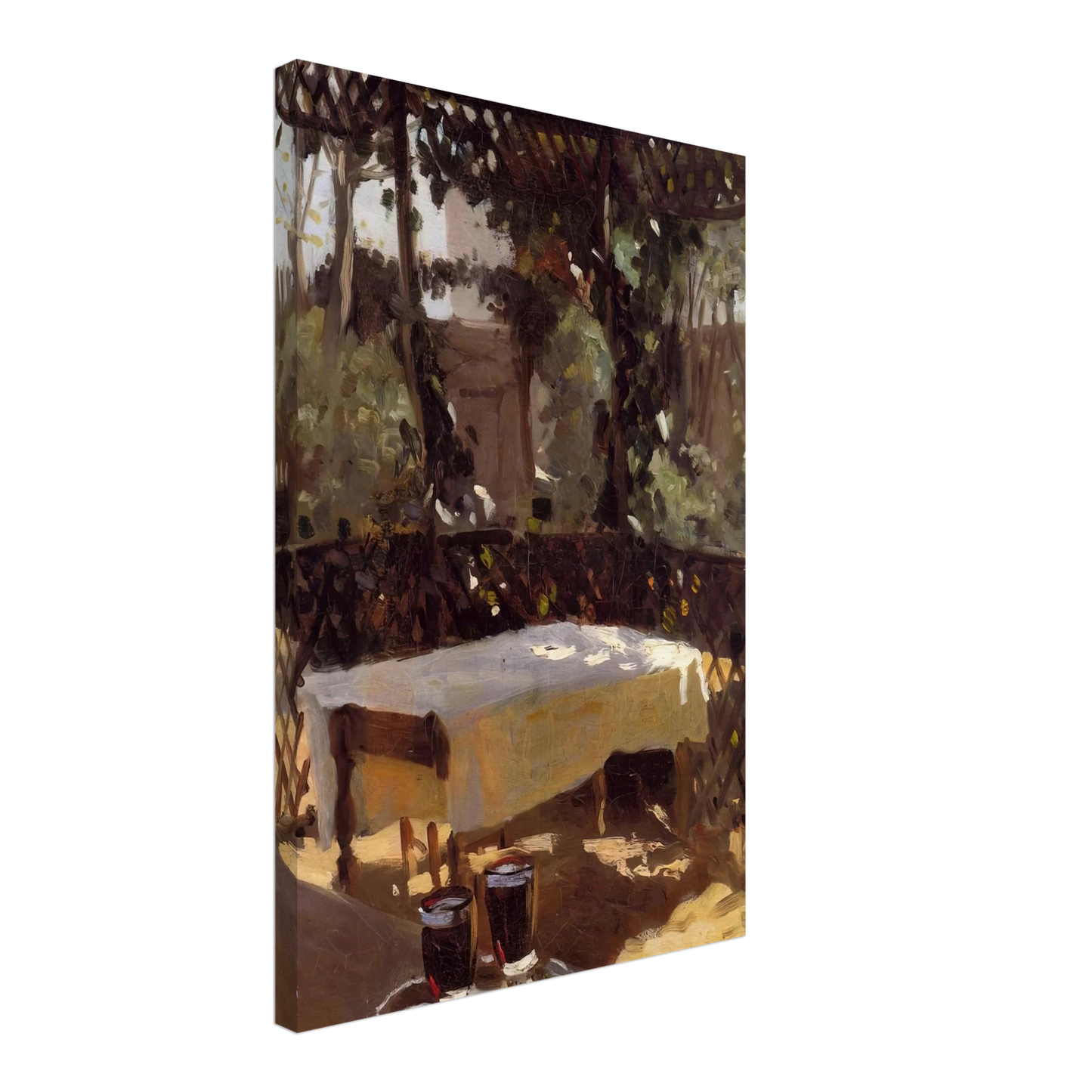 John Singer Sargent - Two Wine Glasses Canvas - 40x60 cm / 16x24 inches-canvas