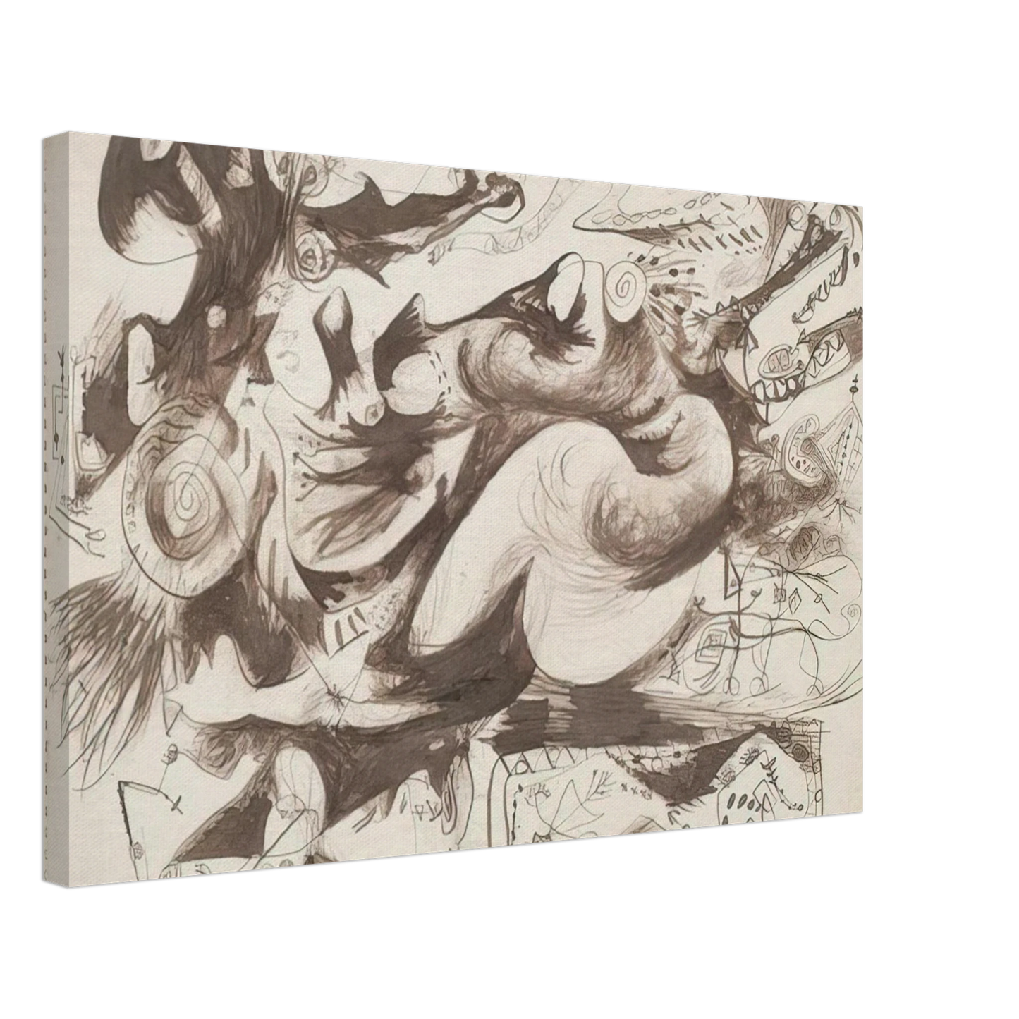 Jackson Pollock - UNTITLED O CONNOR THAW 770 Canvas - 40x60 cm / 16x24 inches-canvas