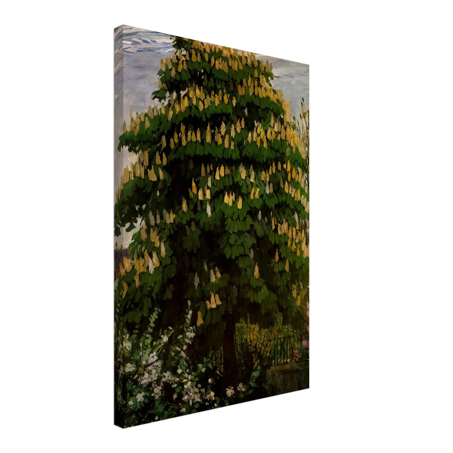 Frantisek Kupka - The chestnut tree in blossom Canvas - 70x100 cm / 28x40 inches-canvas