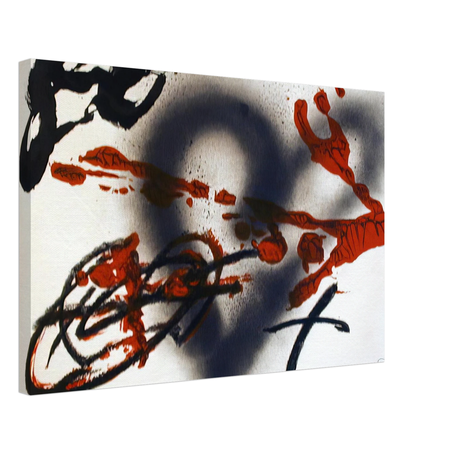 Antoni Tapies - COEUR ET FLECHE 1985 Canvas - 70x100 cm / 28x40 inches-canvas