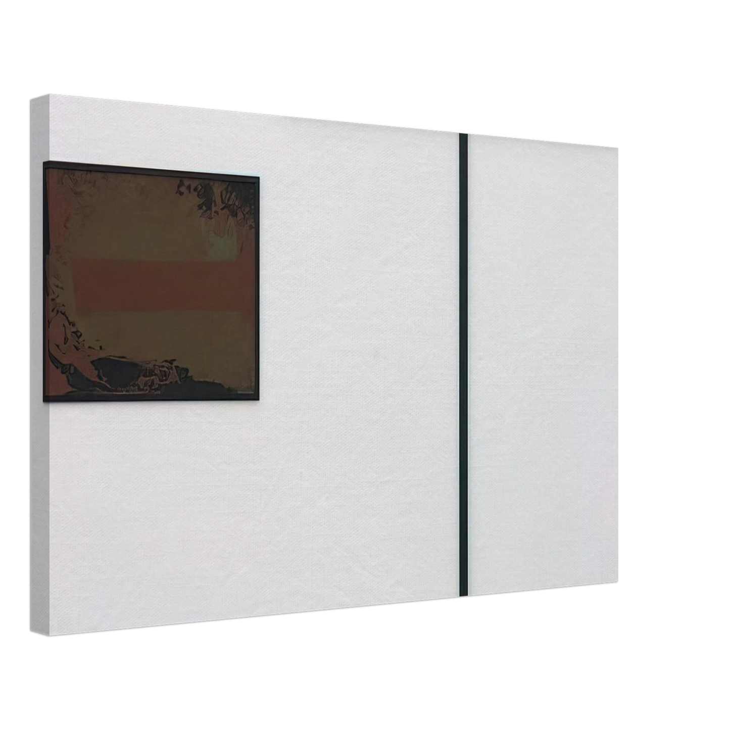 Blinky Palermo - untitled T-formiges Objekt mit Gouache - 1972 Canvas - 40x60 cm / 16x24 inches-canvas