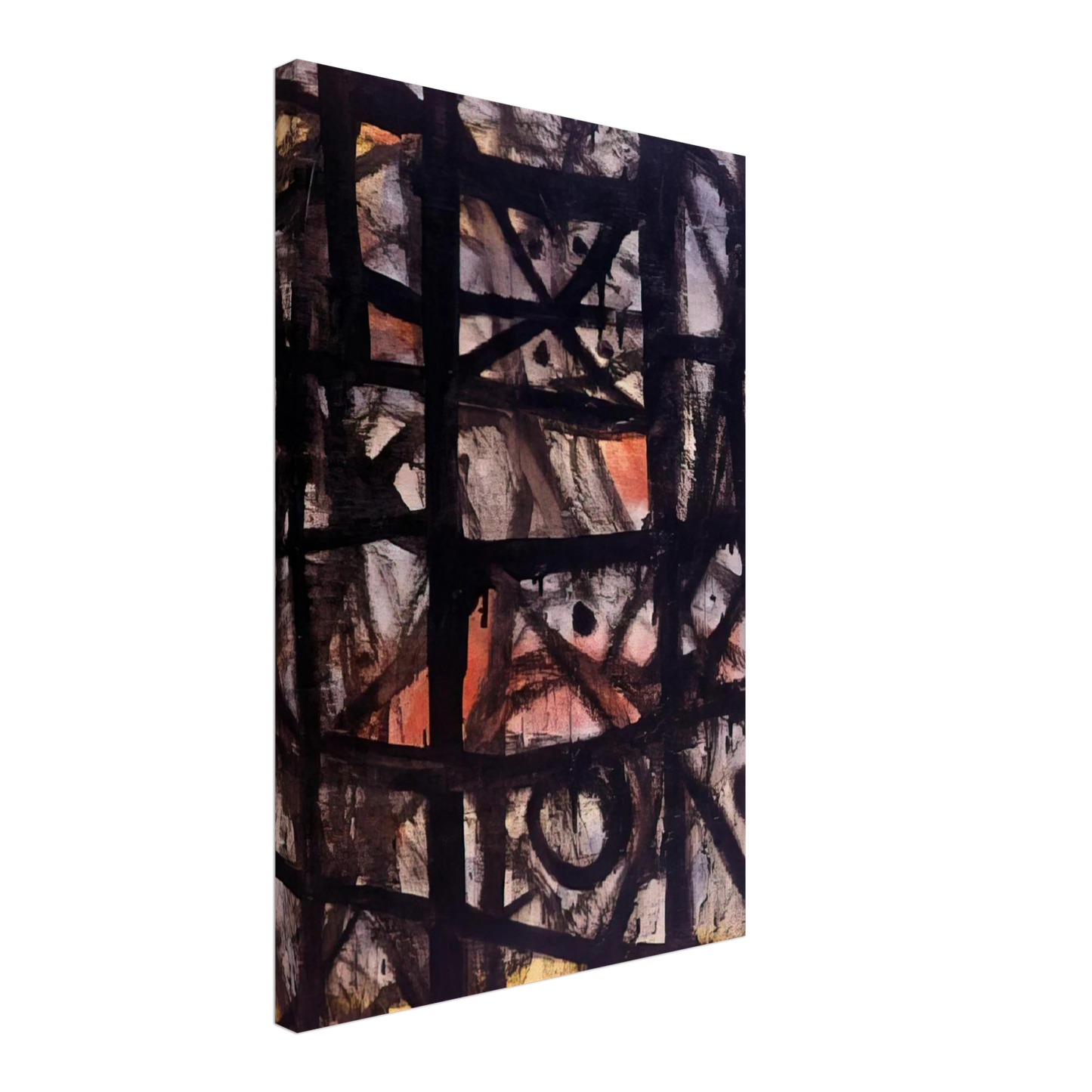 Adolph Gottlieb - The Cage - 1954 Canvas - 40x60 cm / 16x24 inches-canvas