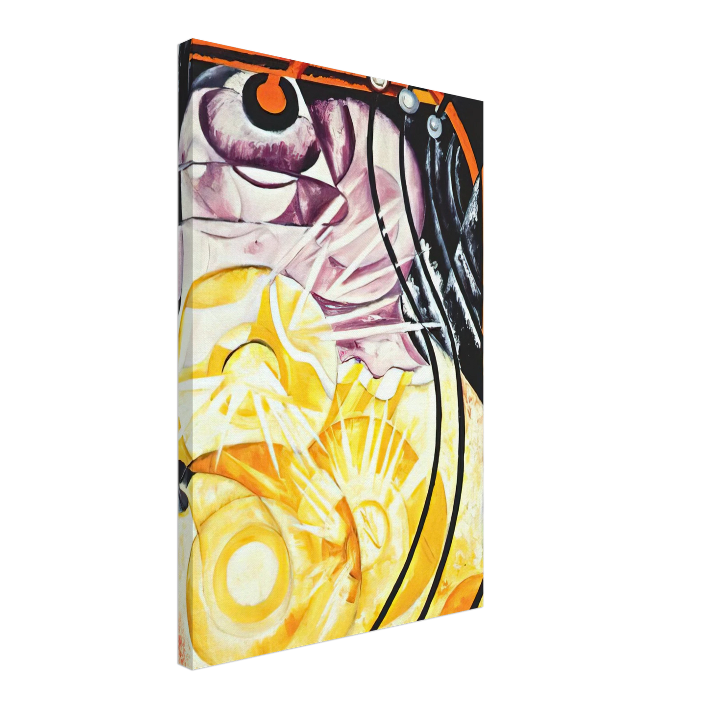 Natalia Goncharova - Electric lamp - 1913 Canvas - 40x60 cm / 16x24 inches-canvas