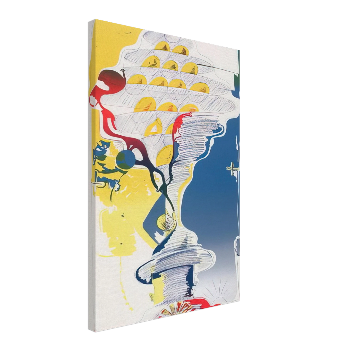 Dieter Roth - By the Sea, from Behind - 1972 Canvas - 70x100 cm / 28x40 inches-canvas