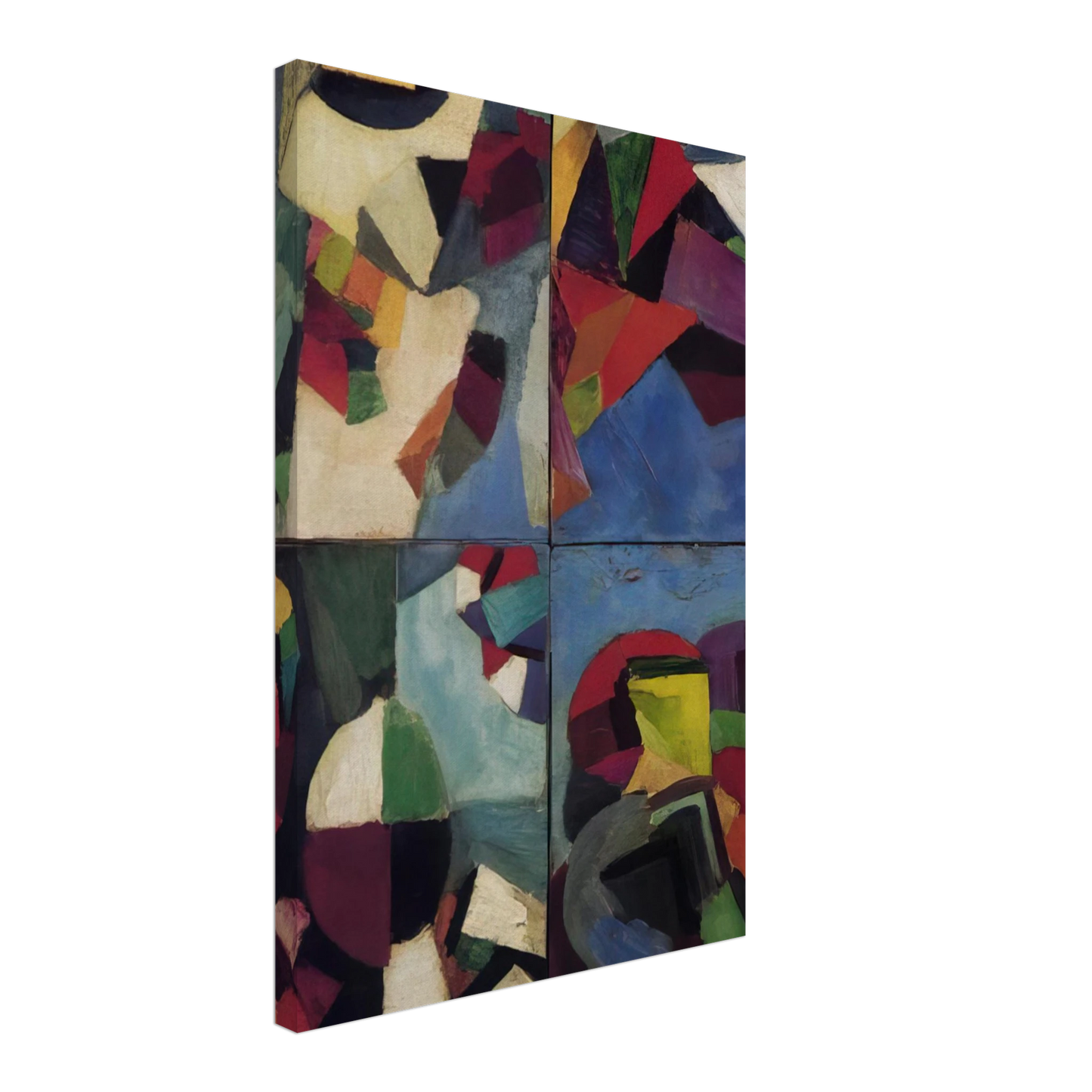 Morgan Russell - Four Part Synchromy, Number 7 - 1915 Canvas - 40x60 cm / 16x24 inches-canvas