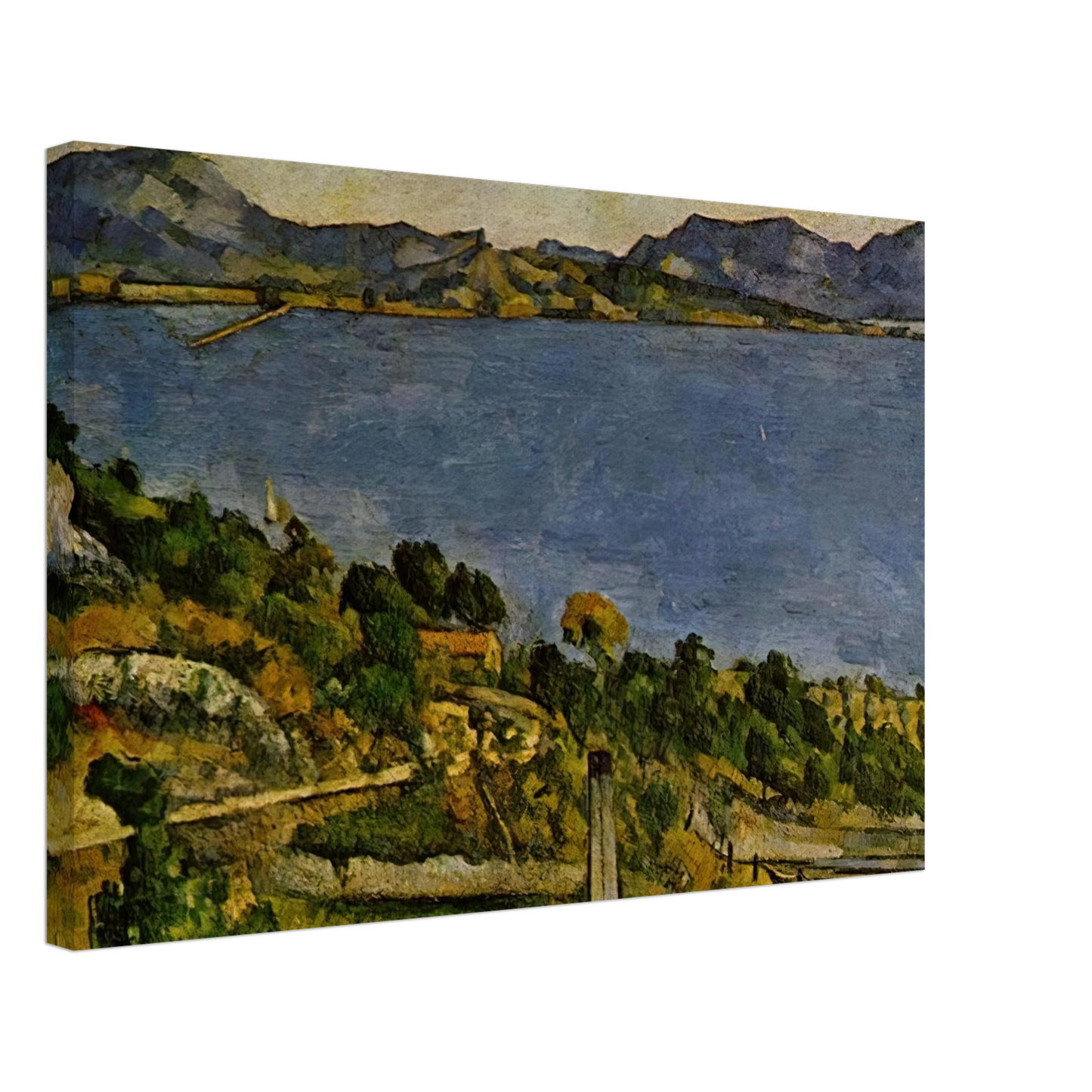 Paul Cezanne - Sea at L'Estaque Canvas - 40x60 cm / 16x24 inches-canvas