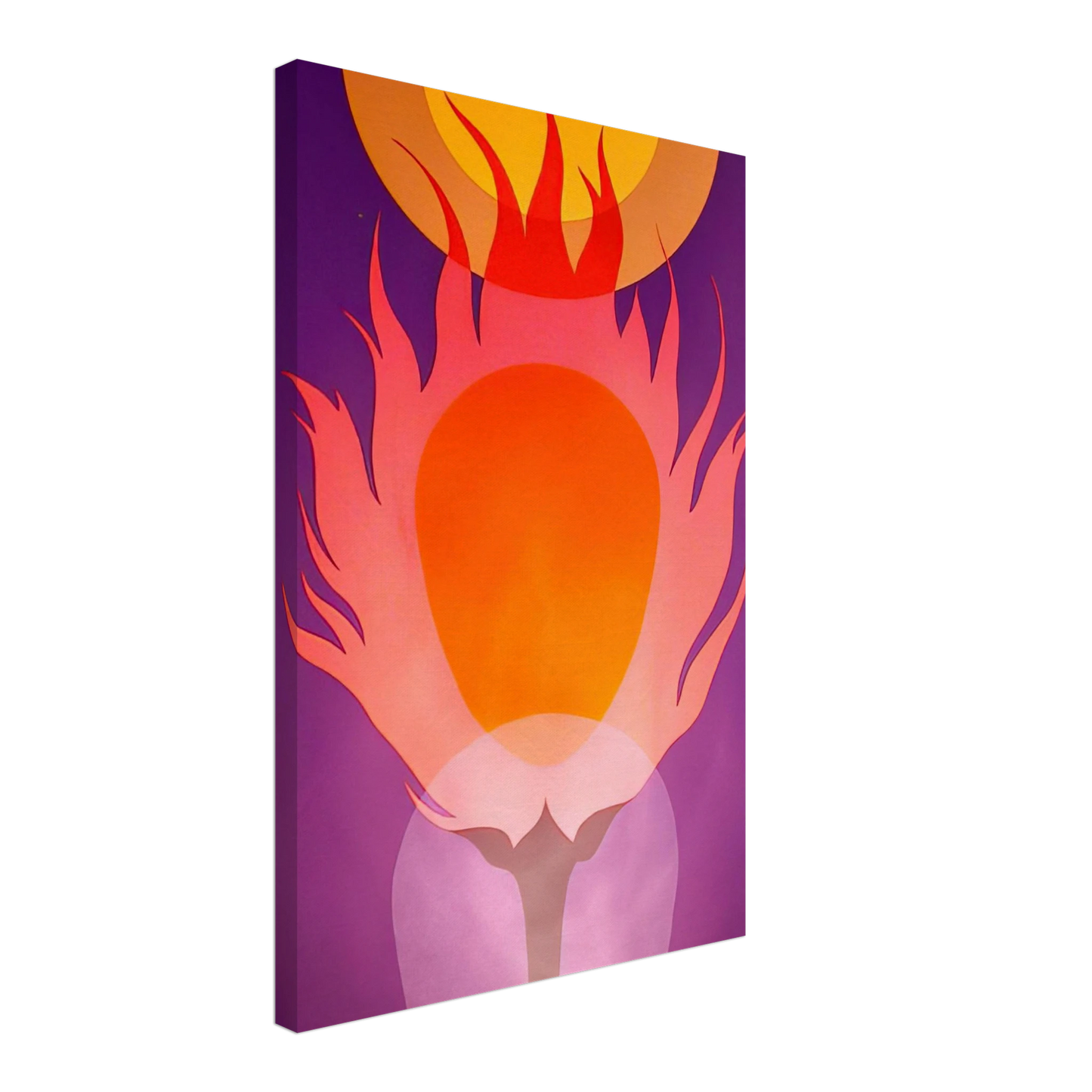 Clarence Holbrook Carter - Burning Bush - 1978 Canvas - 40x60 cm / 16x24 inches-canvas