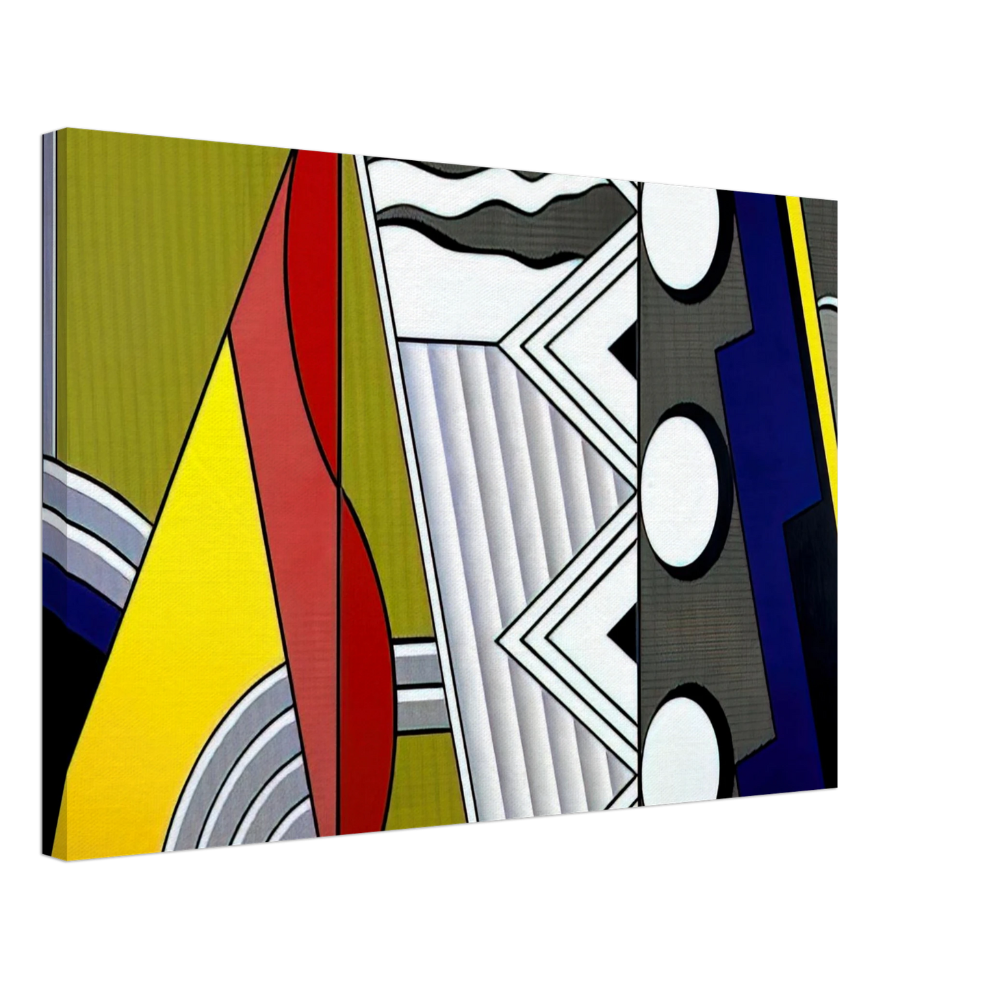 Roy Lichtenstein - MODERN PAINTING WITH CLEF 1967 Canvas - 70x100 cm / 28x40 inches-canvas