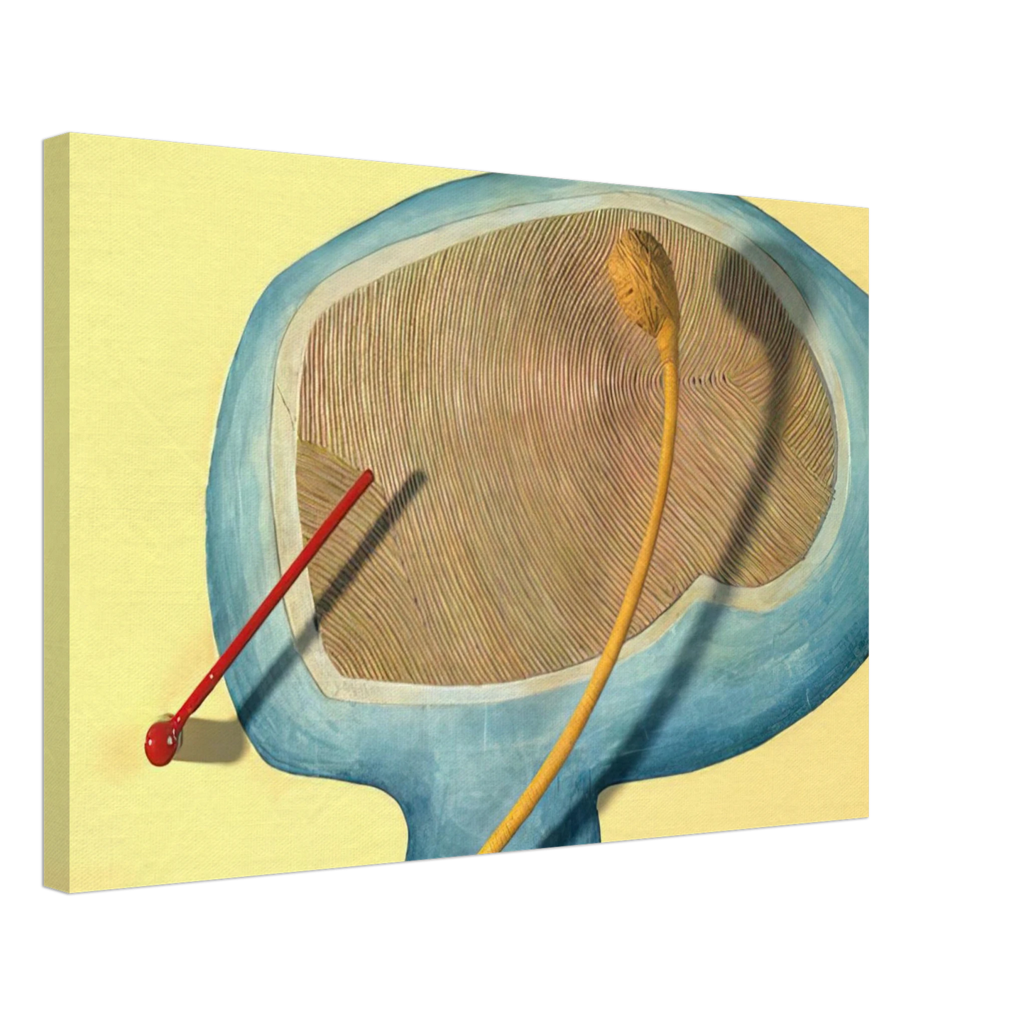 Eva Hesse - LEGS OF A WALKING BALL 1965 Canvas - 40x60 cm / 16x24 inches-canvas