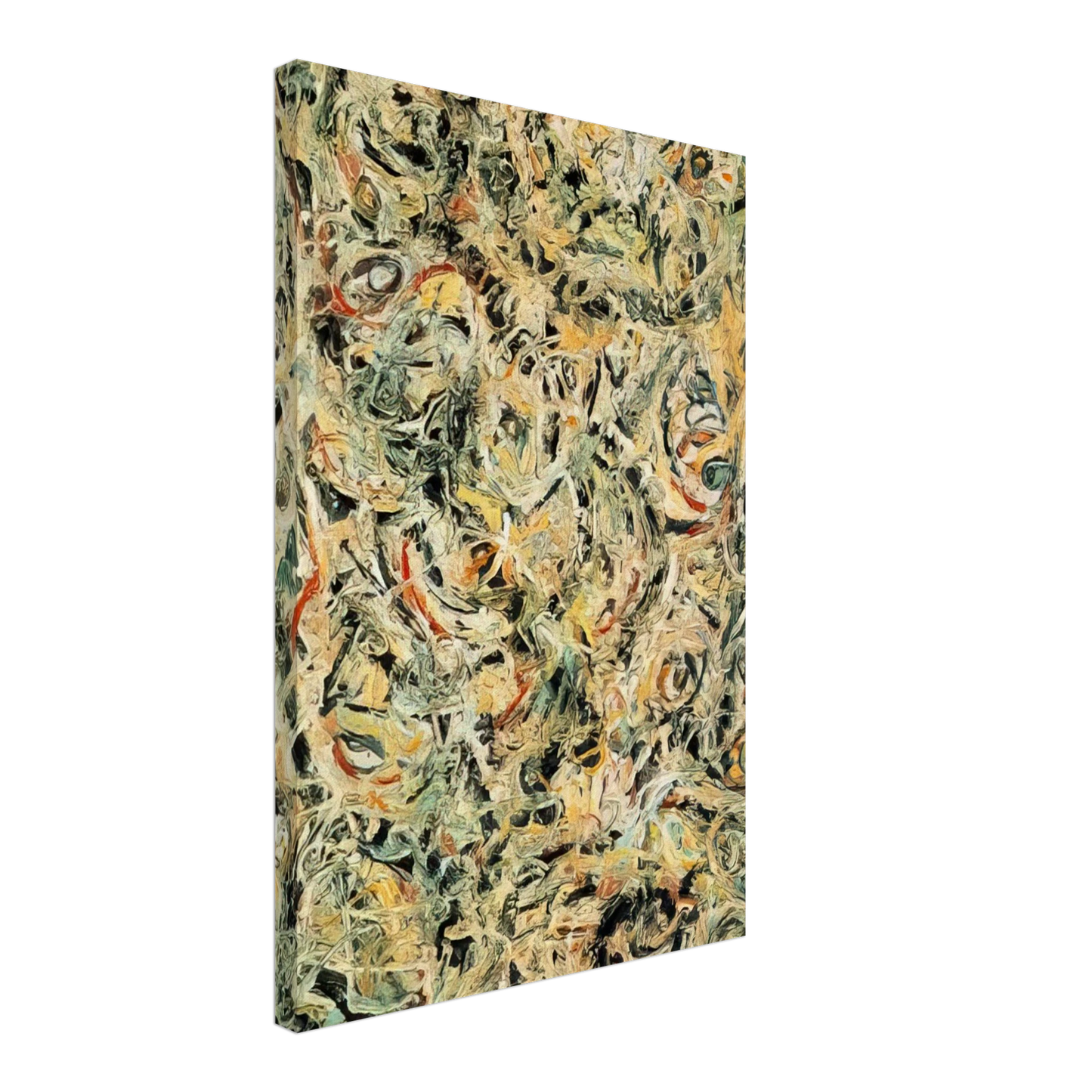 Jackson Pollock - EYES IN THE HEAT 1946 Canvas - 40x60 cm / 16x24 inches-canvas