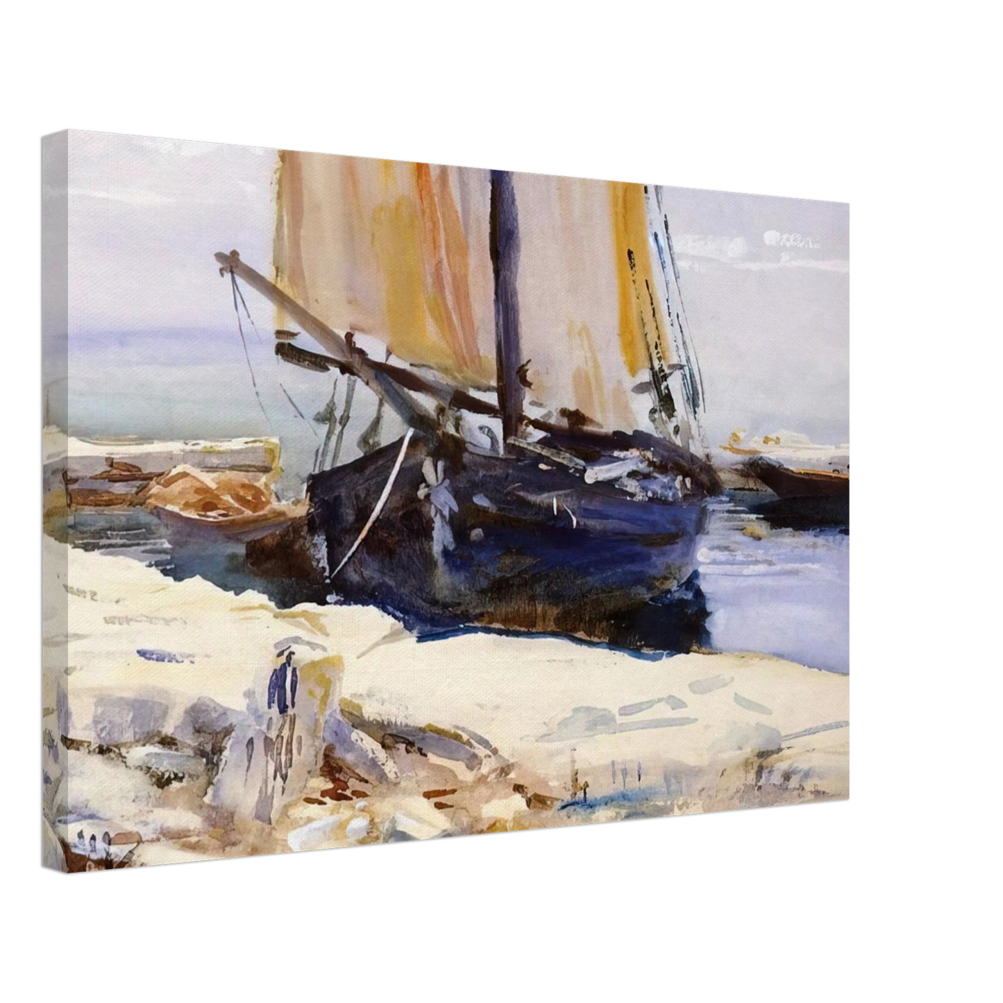 John Singer Sargent - Above Lake Garda at San Vigilio Canvas - 40x60 cm / 16x24 inches-canvas