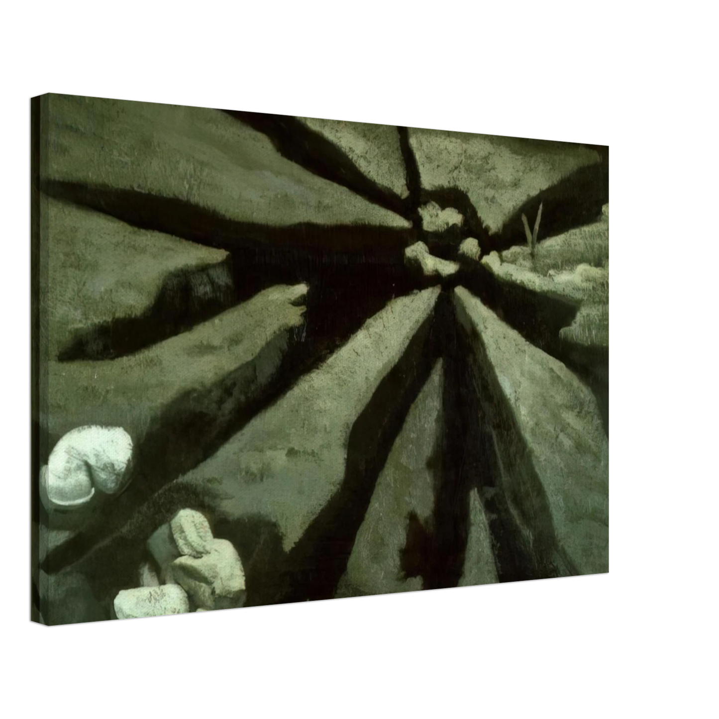 Maruja Mallo - Tierra Y Excrementos - 1932 Canvas - 40x60 cm / 16x24 inches-canvas