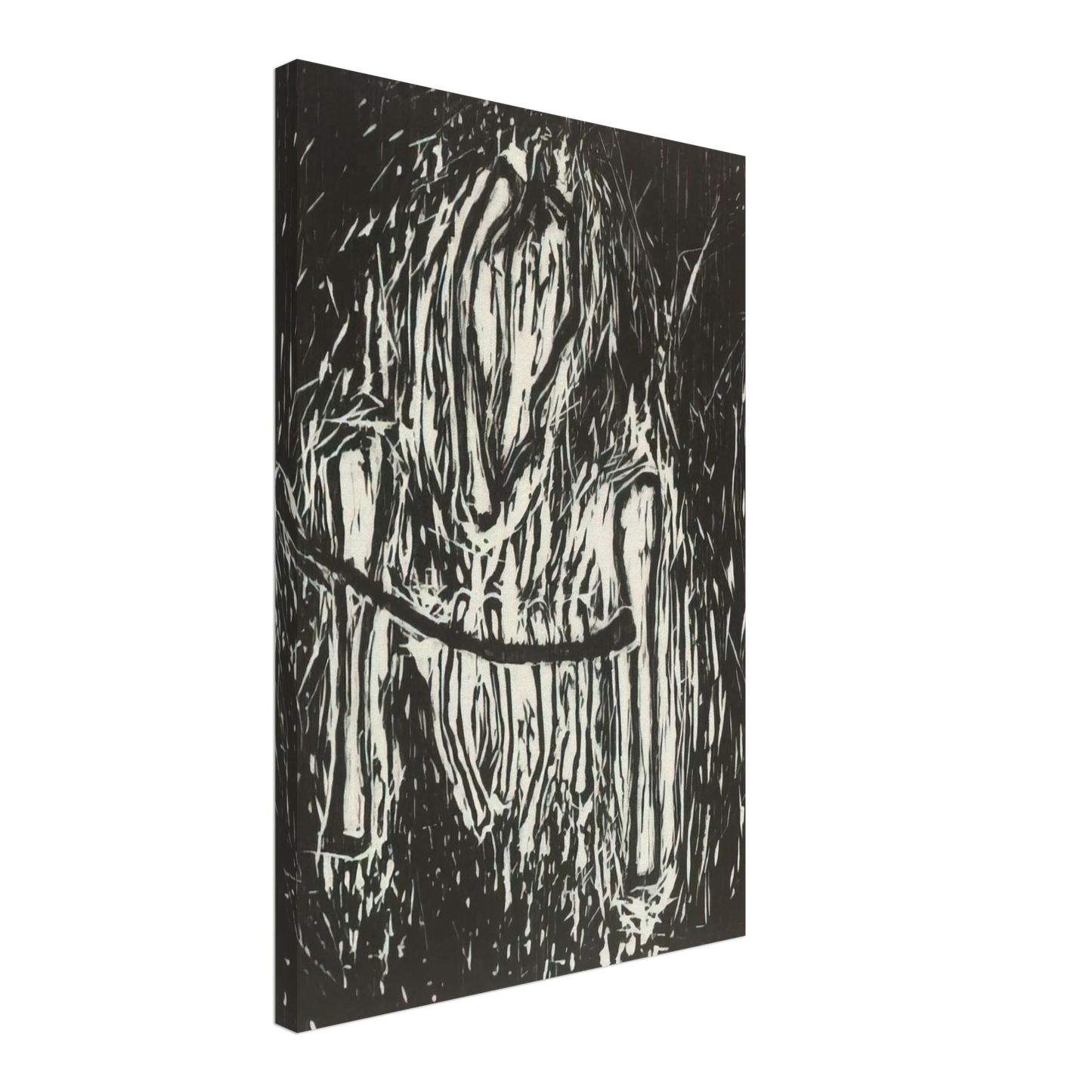 Susan Rothenberg - HEAD AND BONES 1980 Canvas - 70x100 cm / 28x40 inches-canvas