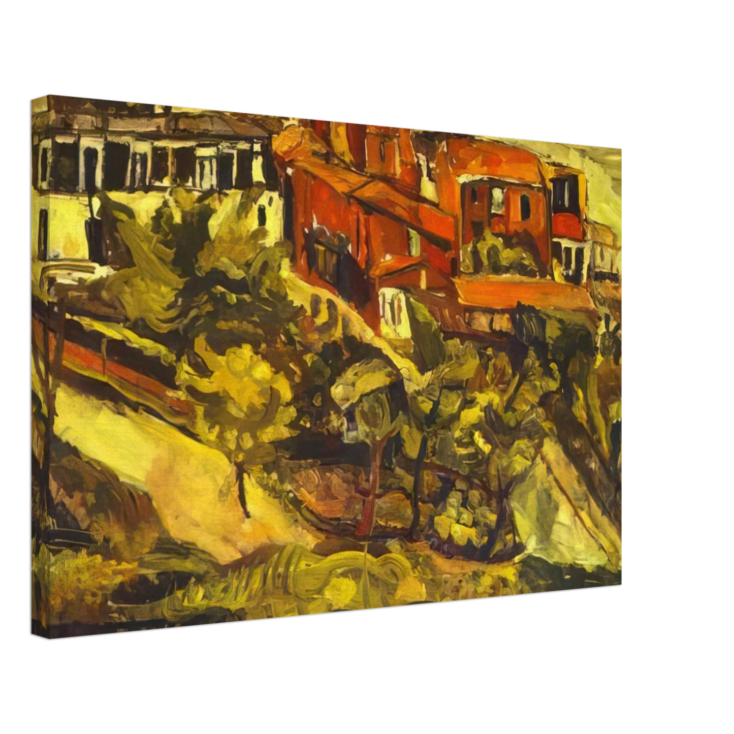 Chaim Soutine - RED HOUSES Canvas - 40x60 cm / 16x24 inches-canvas