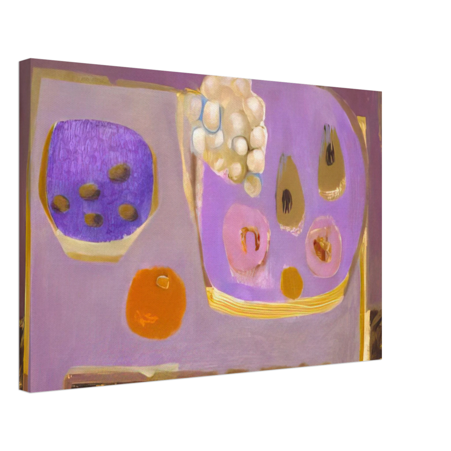 Mary Fedden - Mauve Still Life - 1968 Canvas - 40x60 cm / 16x24 inches-canvas