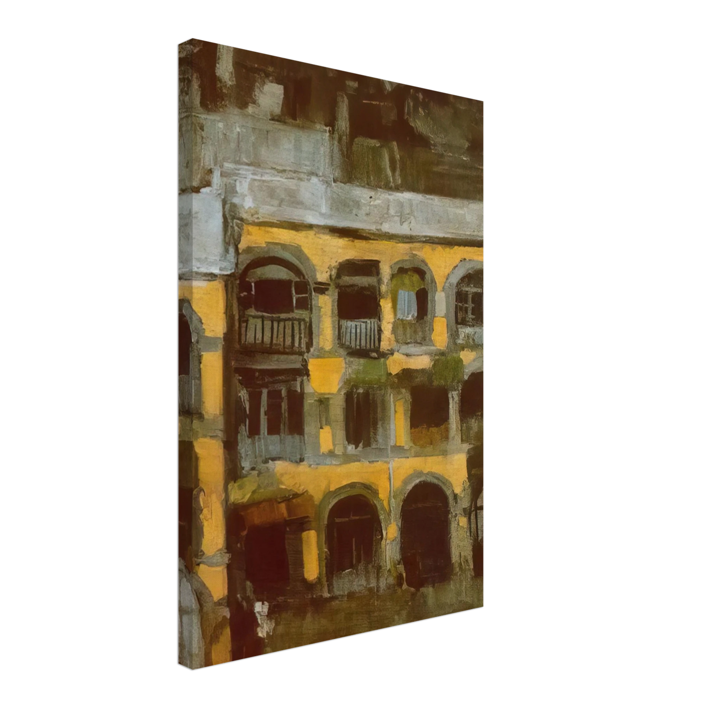 Pablo Picasso - A blue house Canvas - 40x60 cm / 16x24 inches-canvas