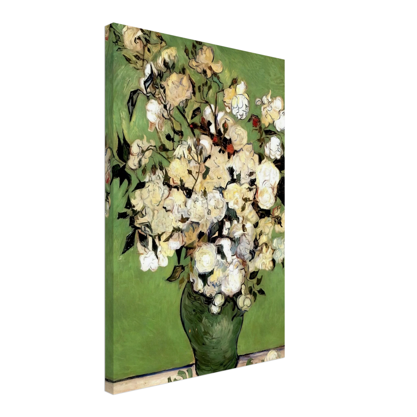 Vincent van Gogh - A Vase of Roses Canvas - 40x60 cm / 16x24 inches-canvas