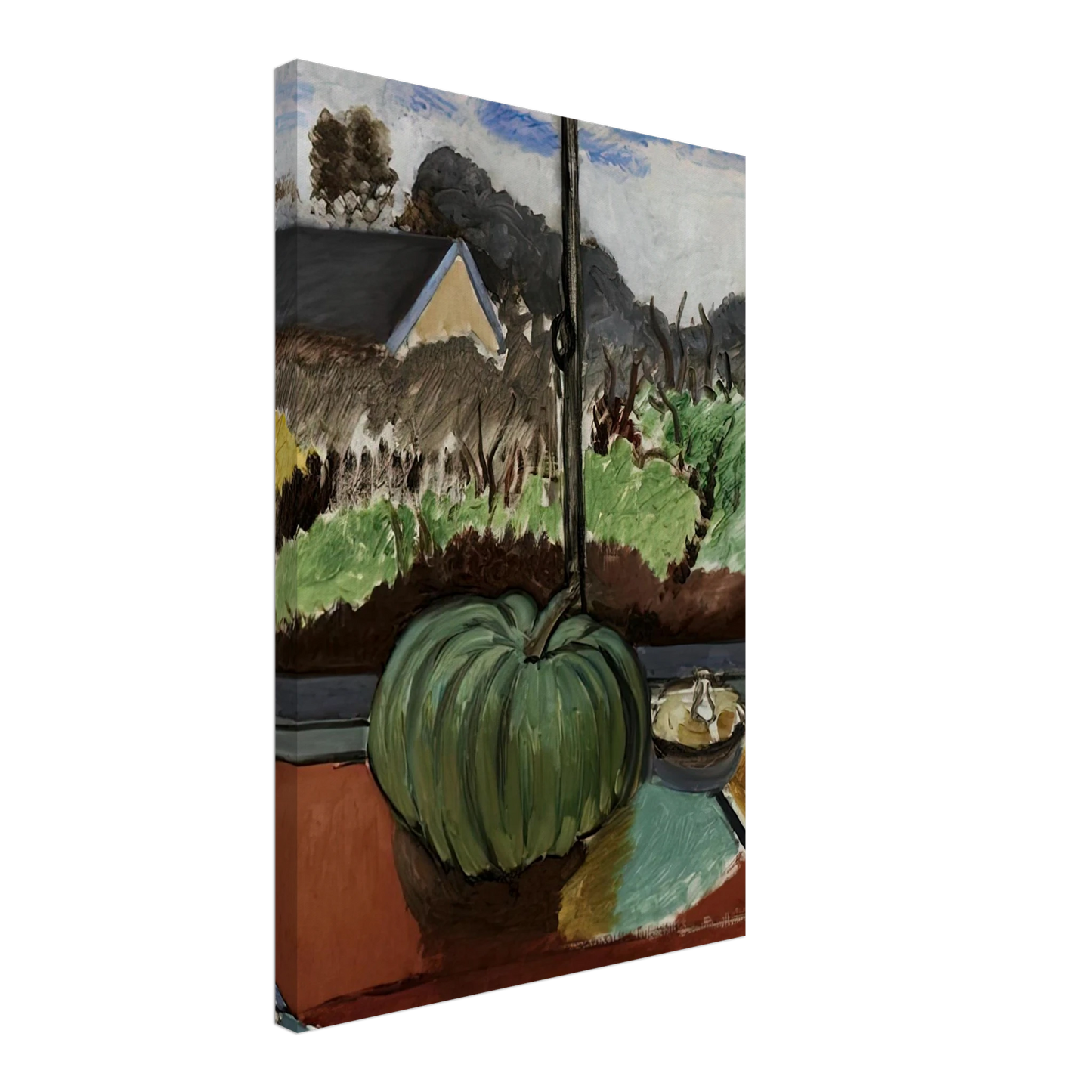 Henri Matisse - THE GREEN PUMPKIN 1916 Canvas - 40x60 cm / 16x24 inches-canvas