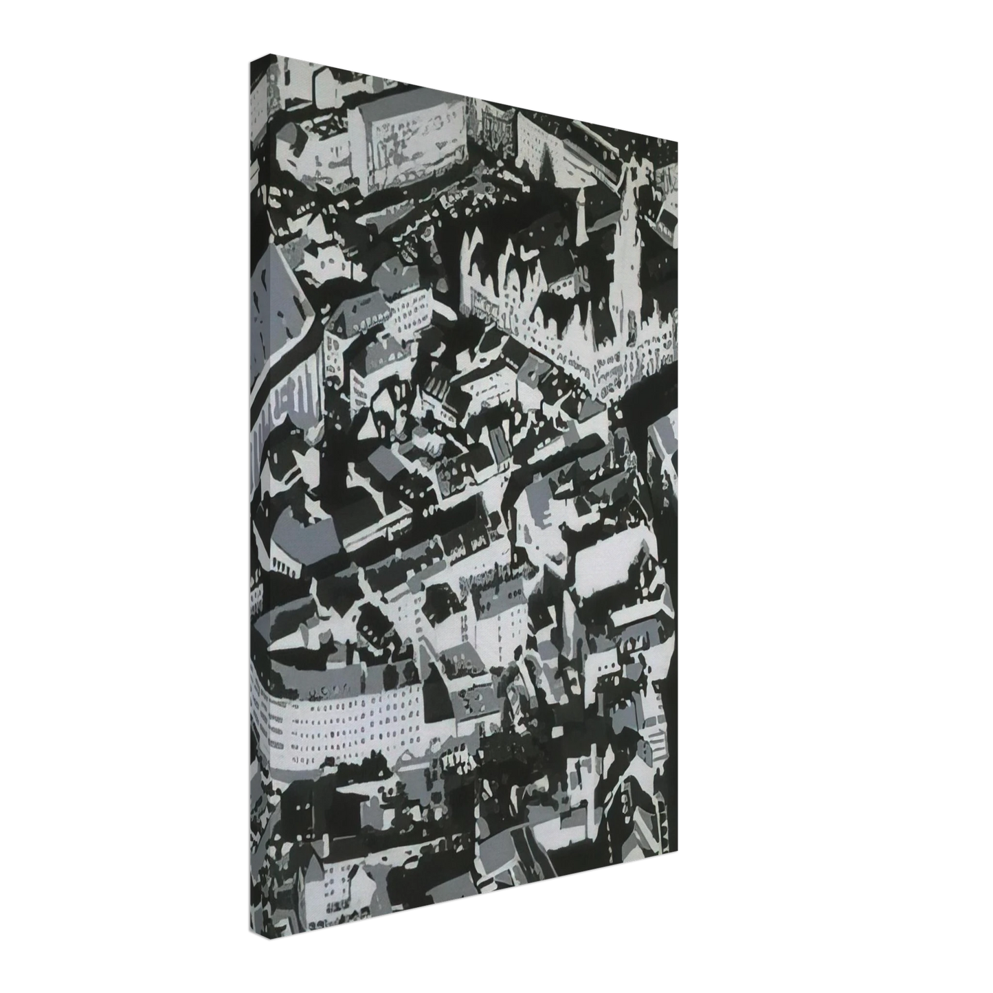 Gerhard Richter - TOWNSCAPE MU 1968 Canvas - 40x60 cm / 16x24 inches-canvas