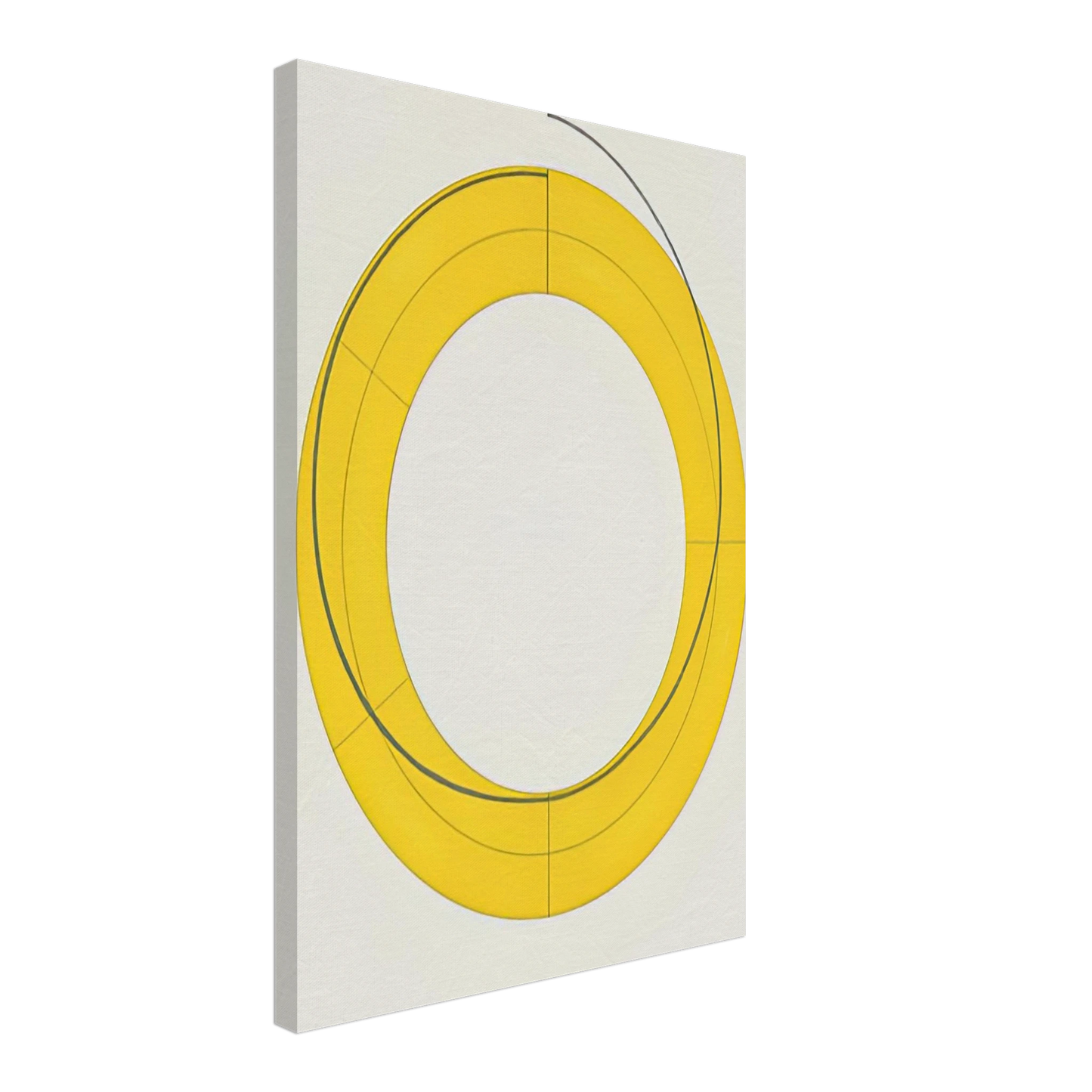 Robert Mangold - RING A YELLOW 2010 Canvas - 70x100 cm / 28x40 inches-canvas