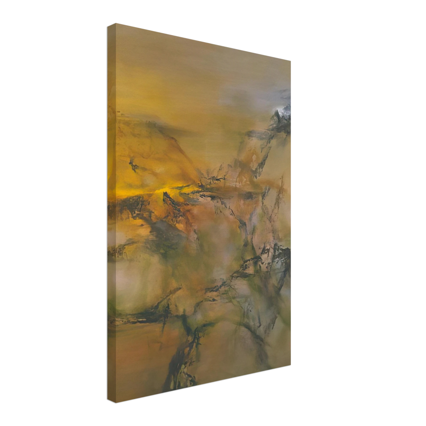 Zao Wou-Ki - 1 07 2001 2001 Canvas - 70x100 cm / 28x40 inches-canvas