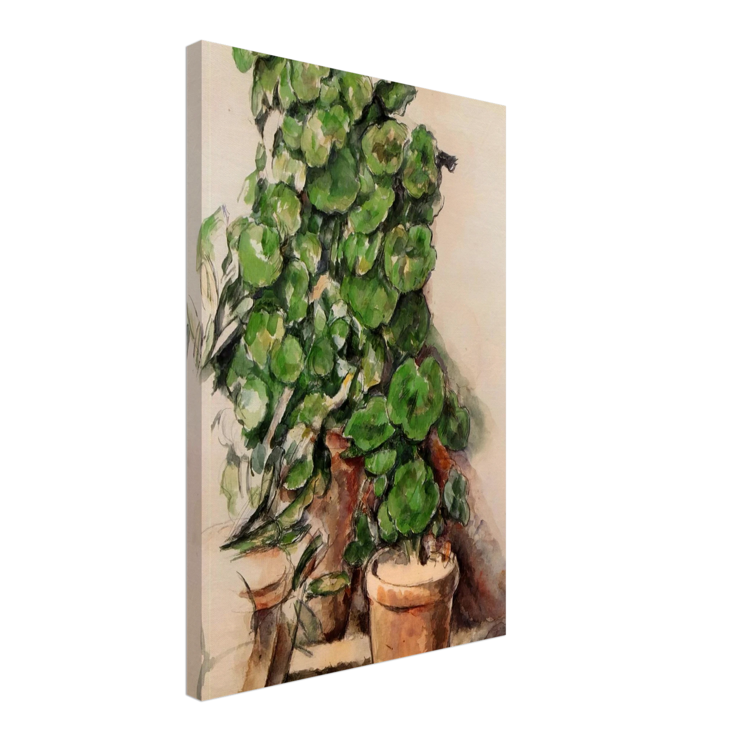 Paul Cezanne - Pots of Geraniums Canvas - 70x100 cm / 28x40 inches-canvas