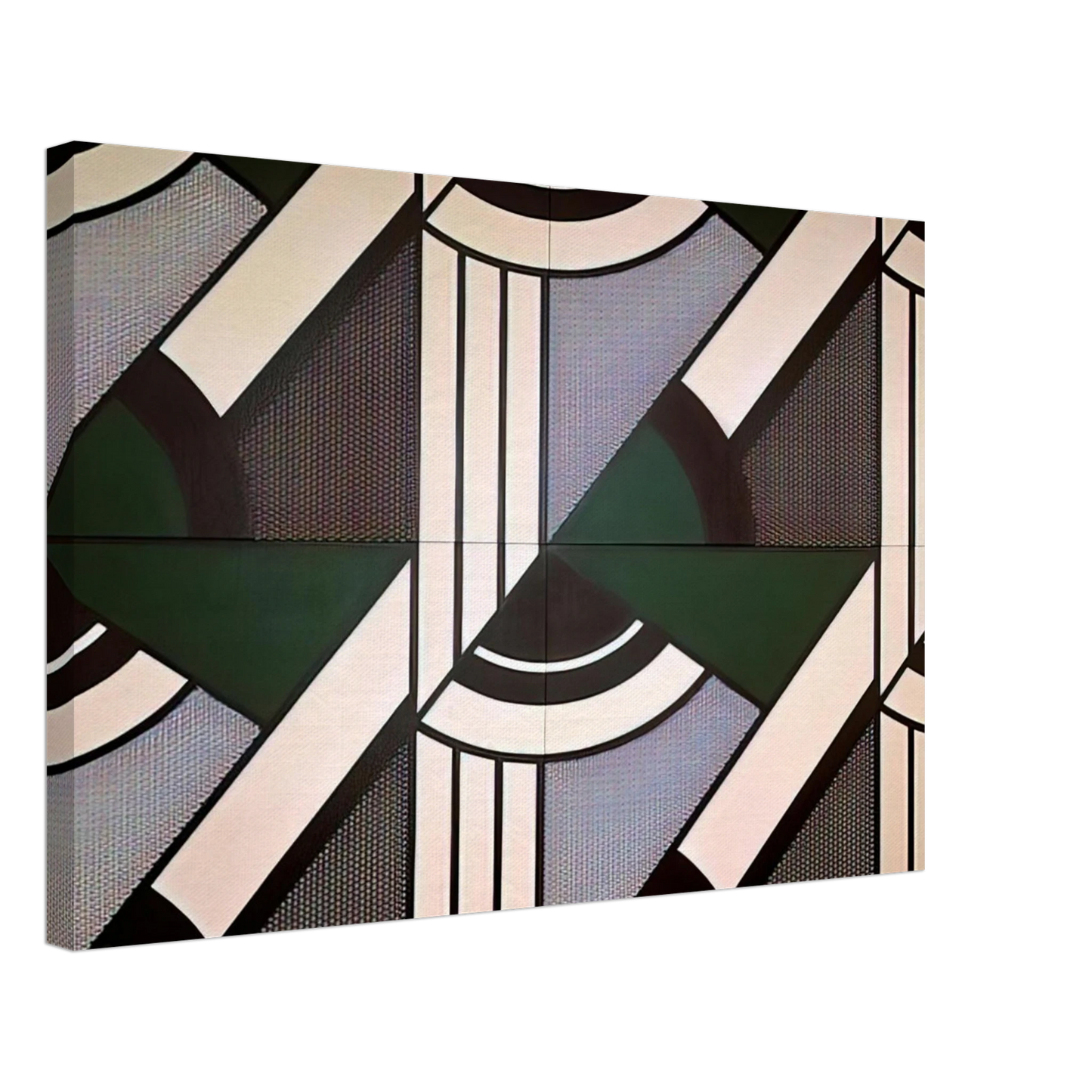 Roy Lichtenstein - MODULAR PAINTING WITH FOUR PANELS 6 1970 Canvas - 70x100 cm / 28x40 inches-canvas