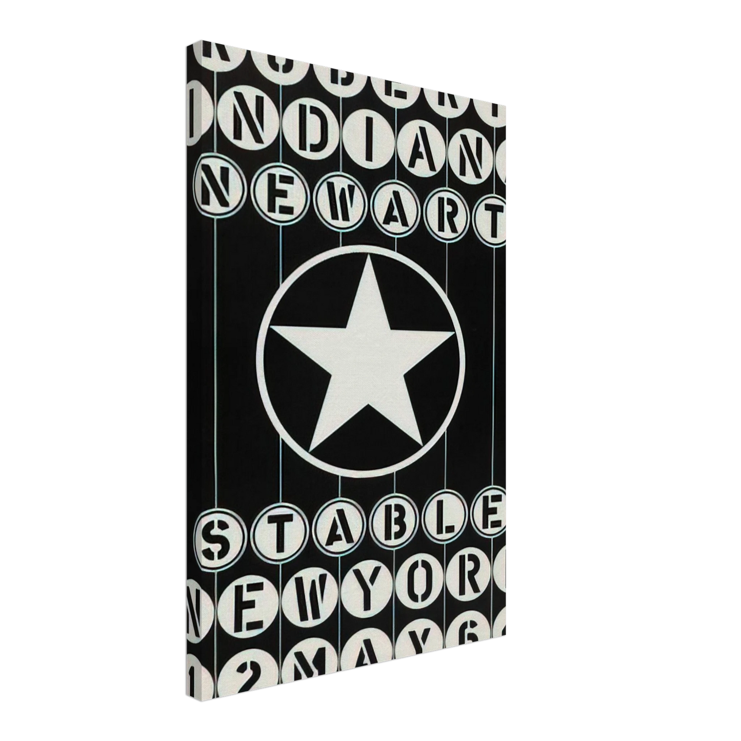 Robert Indiana - Robert Indiana, New Art, Stable New York Canvas - 40x60 cm / 16x24 inches-canvas