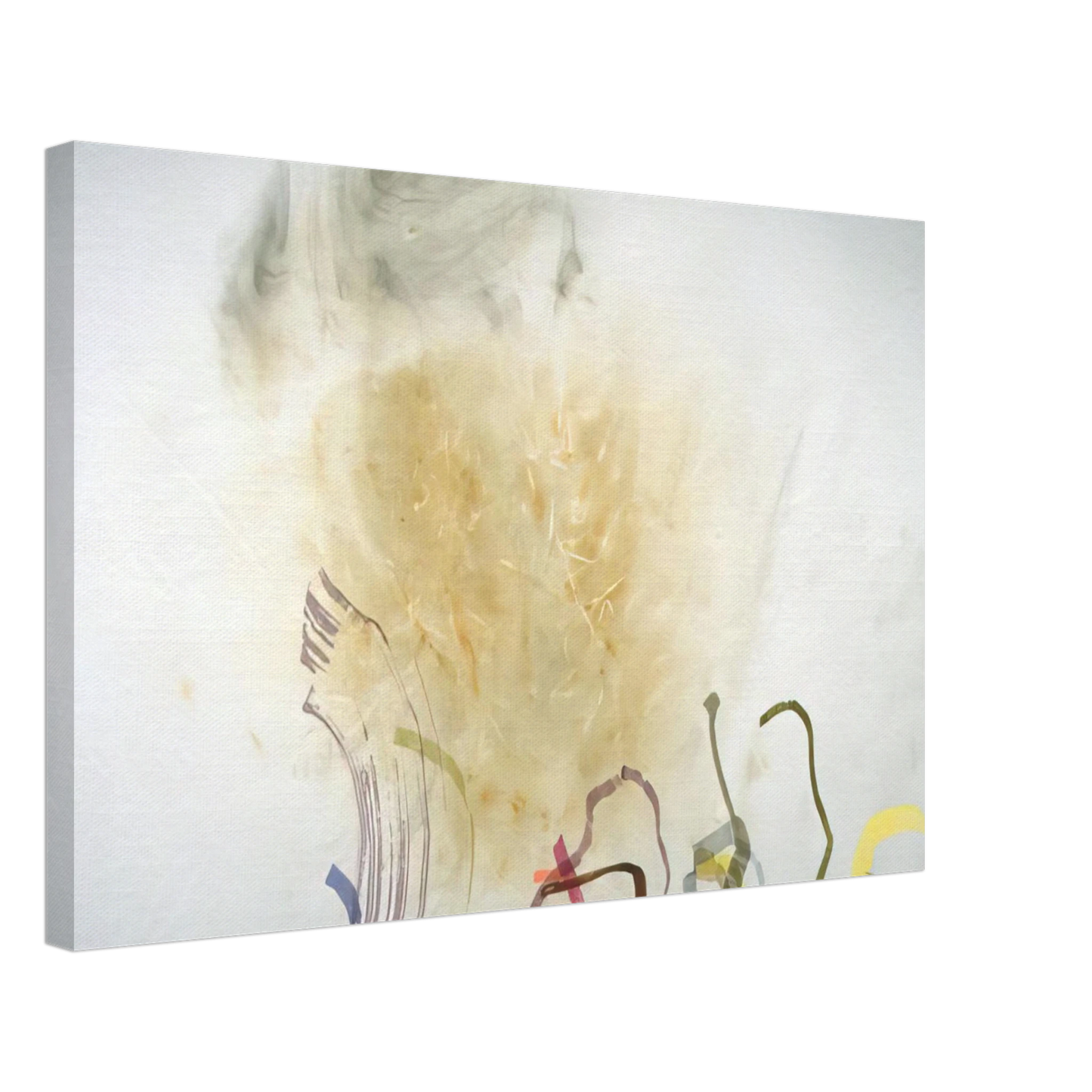 John Cage - River Rocks and Smoke, #1, 41190 - 1990 Canvas - 70x100 cm / 28x40 inches-canvas