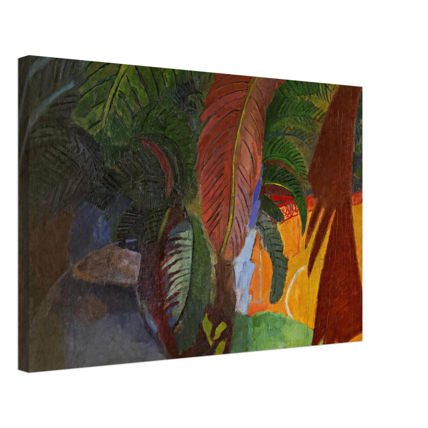 Raoul Dufy - PALM TREES AT MARTIGUES HOMAGE TO GAUGUIN 1910 Canvas - 40x60 cm / 16x24 inches-canvas