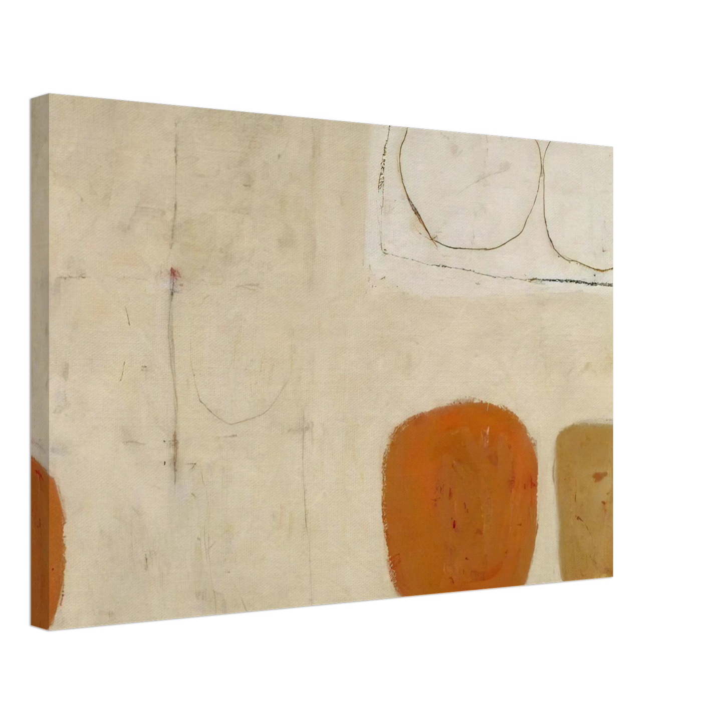 William Scott - Painting - 1959 Canvas - 70x100 cm / 28x40 inches-canvas