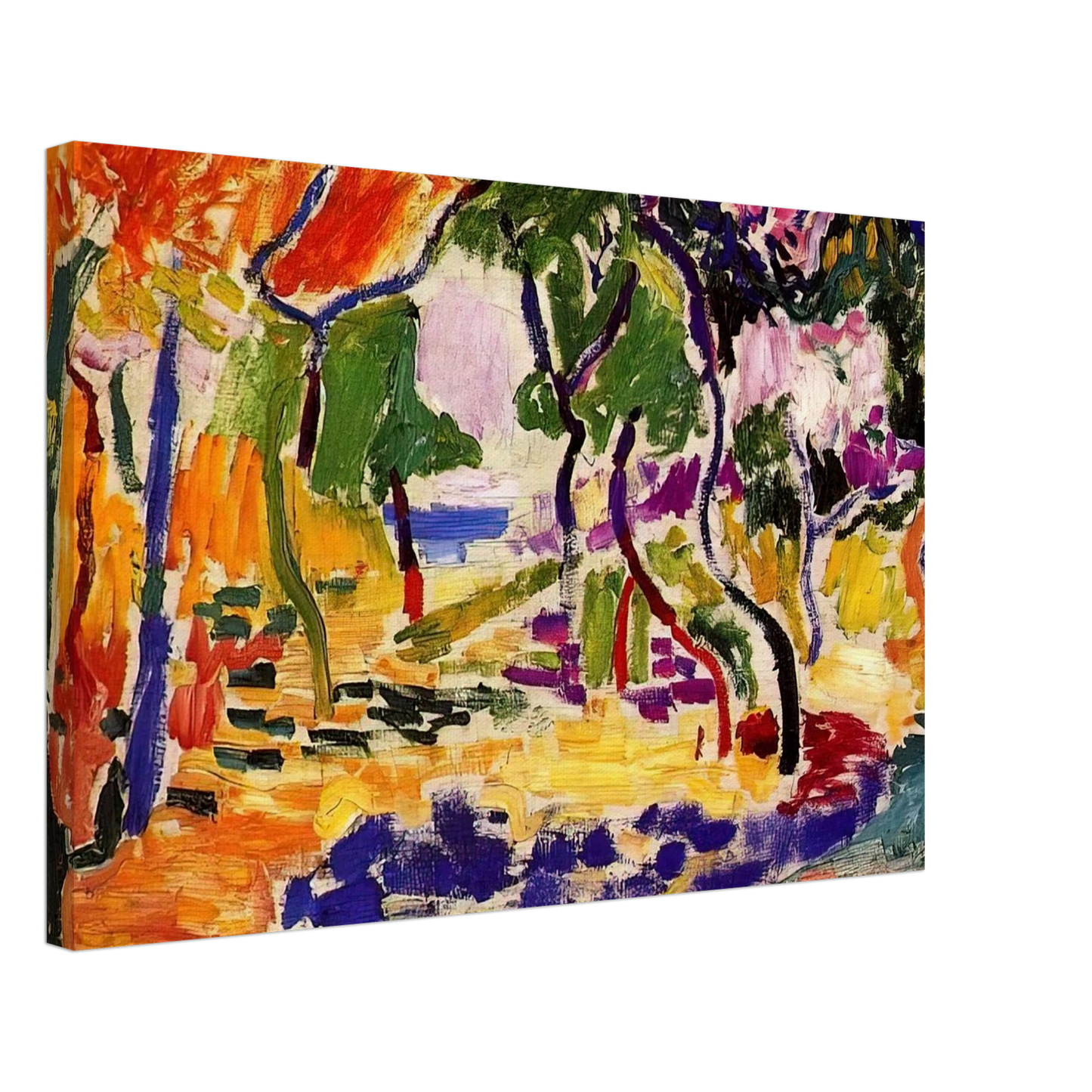 Henri Matisse - COUNTRYSIDE AT COLLIOURE 1905 Canvas - 40x60 cm / 16x24 inches-canvas