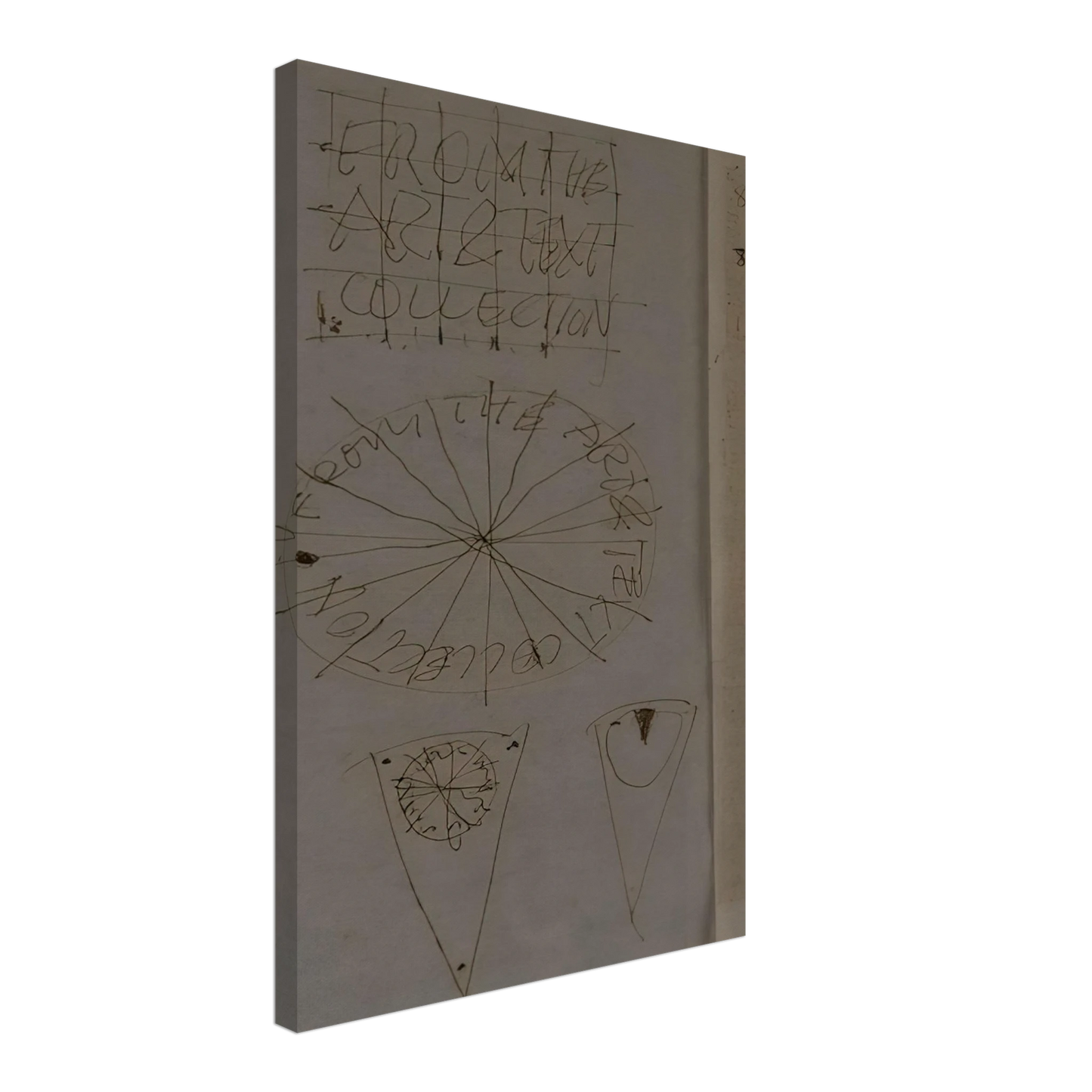 Billy Apple - A Piece of the Pie - Conceptual Art Canvas - 40x60 cm / 16x24 inches-canvas