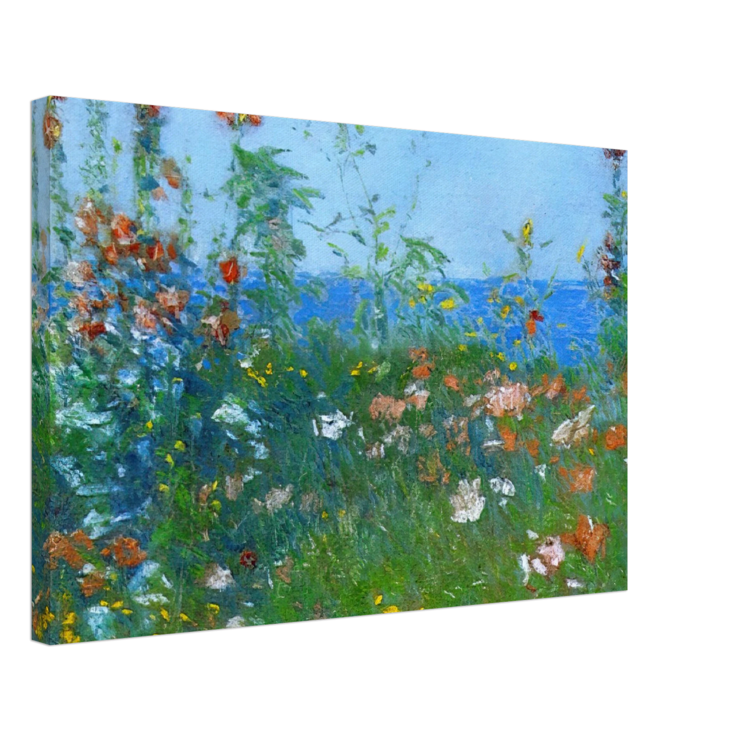 Childe Hassam - Poppies, Isles of Shoals 03 Canvas - 40x60 cm / 16x24 inches-canvas