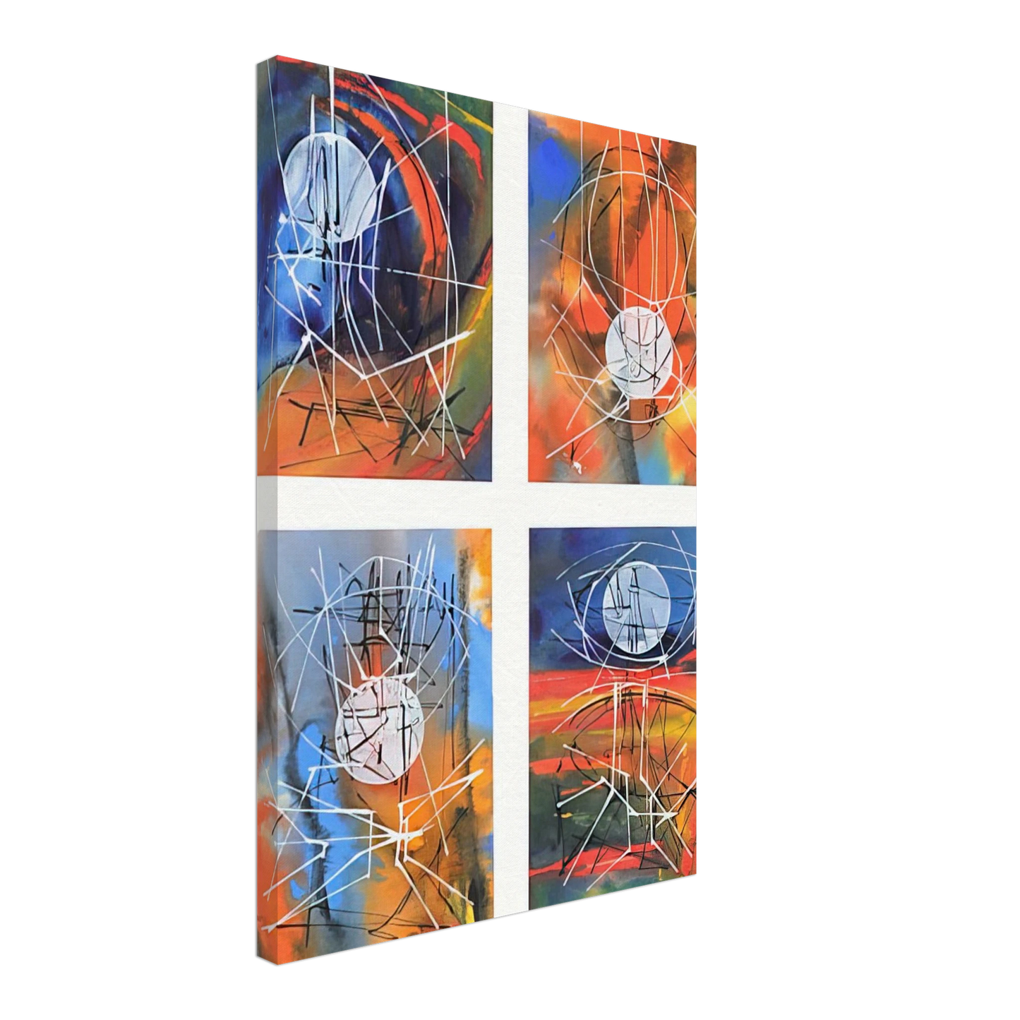 Jimmy Ernst - Four Days - 1979 Canvas - 40x60 cm / 16x24 inches-canvas