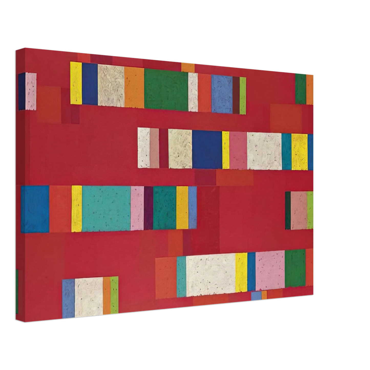 Piero Dorazio - Rosso Perugino - 1979 Canvas - 40x60 cm / 16x24 inches-canvas