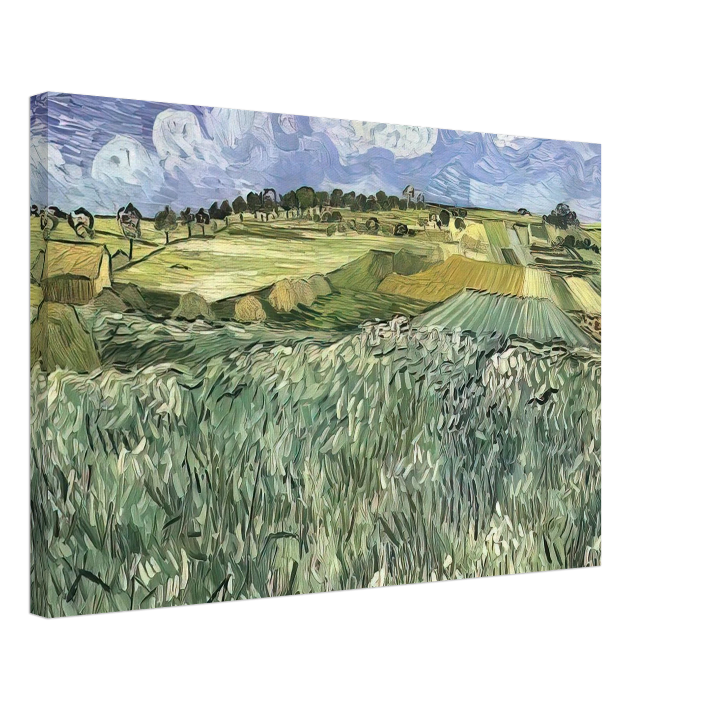 Vincent van Gogh - Plain near Auvers Canvas - 40x60 cm / 16x24 inches-canvas