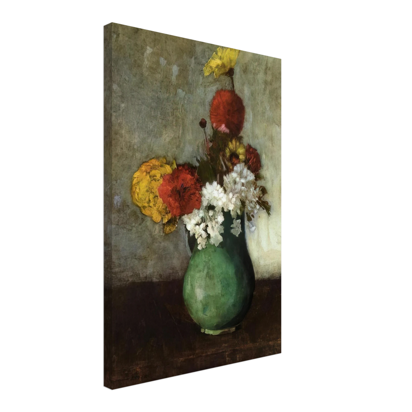 Odilon Redon - VASE OF FLOWERS 1900 Canvas - 70x100 cm / 28x40 inches-canvas