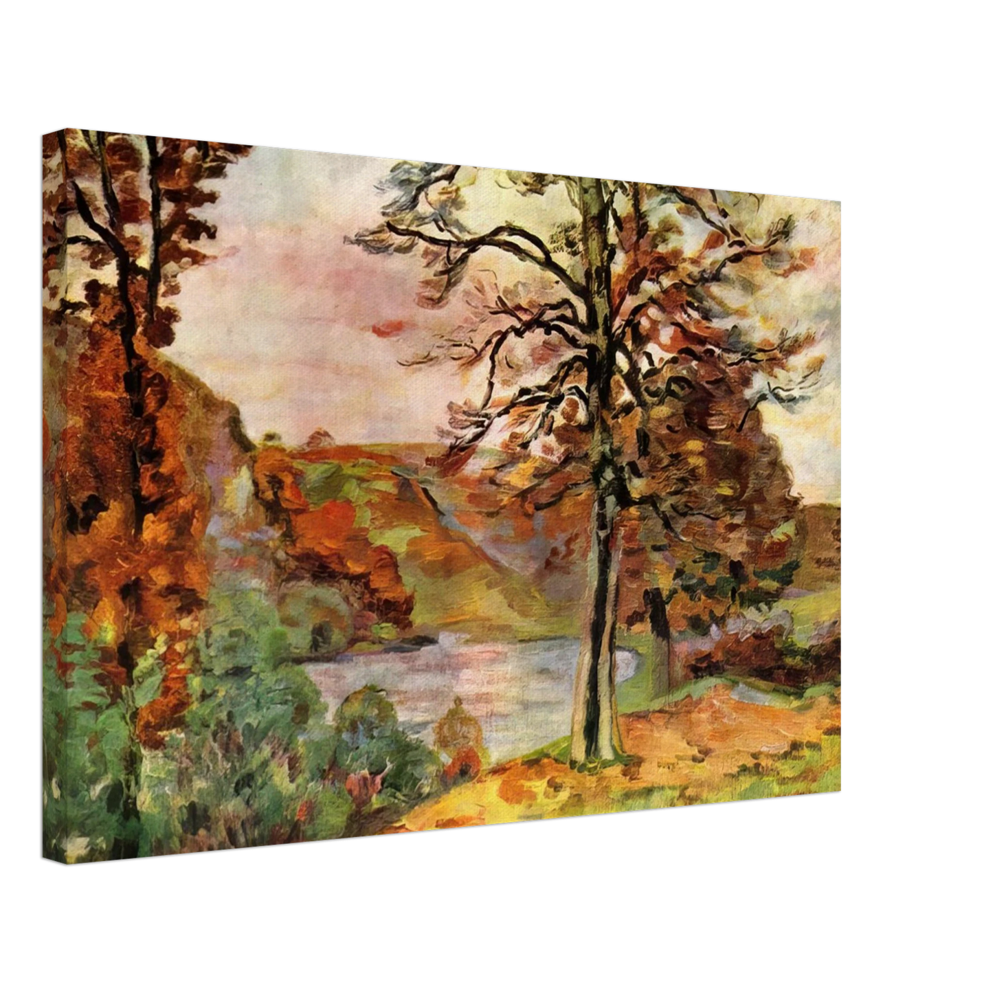 Armand Guillaumin - Landscape - 1870 Canvas - 40x60 cm / 16x24 inches-canvas