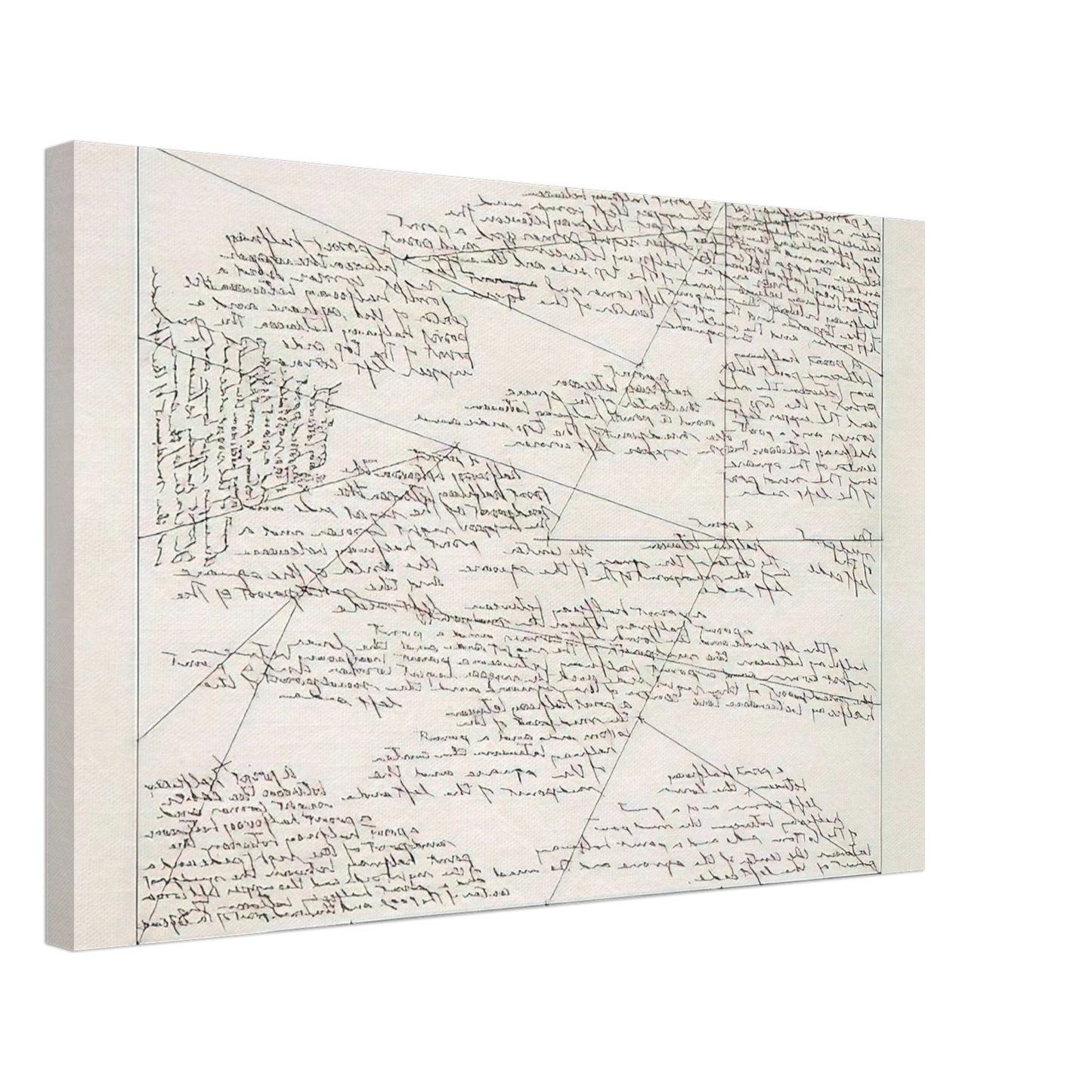 Sol LeWitt - The Location of 14 Points Canvas - 70x100 cm / 28x40 inches-canvas