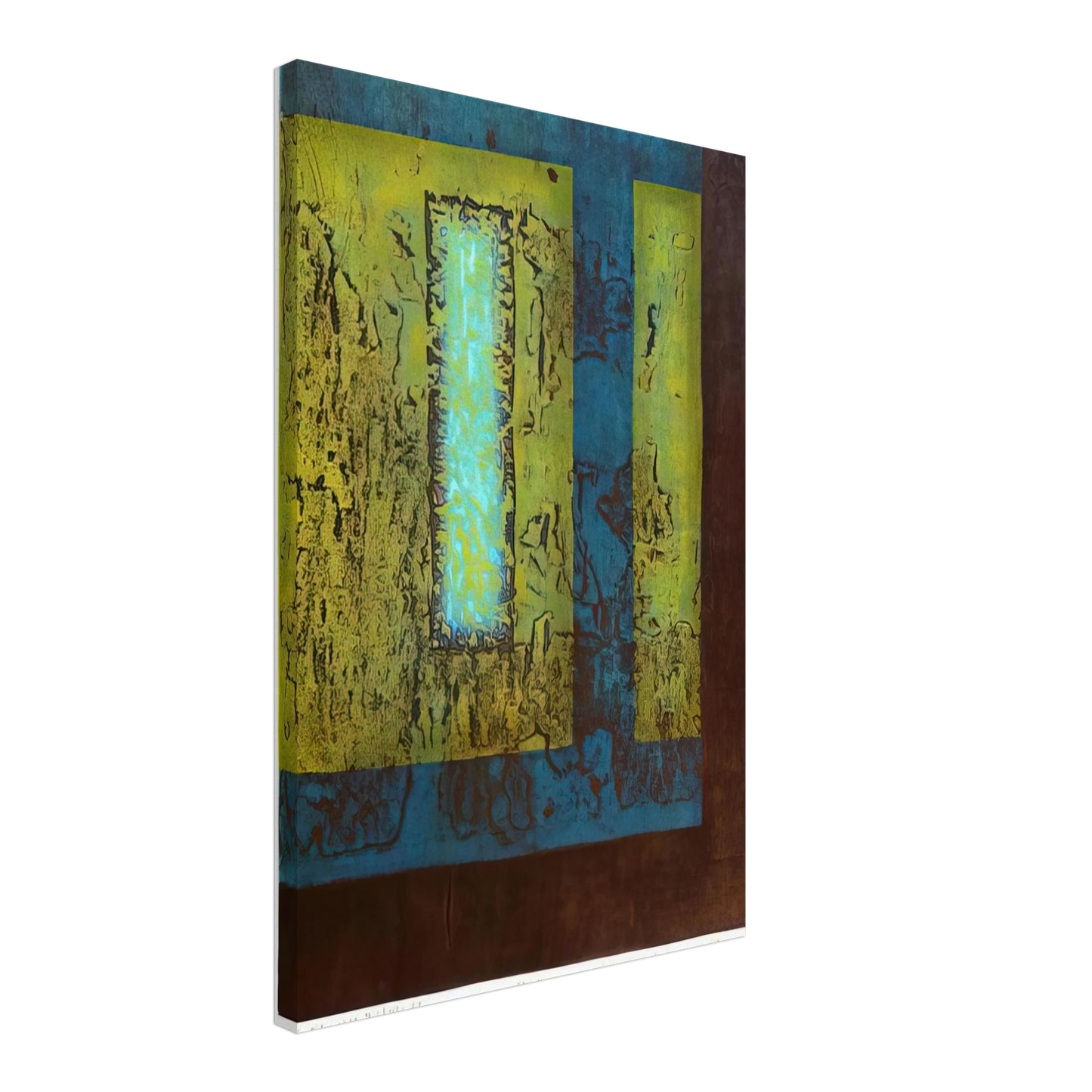 Hiroyuki Tajima - Oriental Wall - 1970 Canvas - 40x60 cm / 16x24 inches-canvas