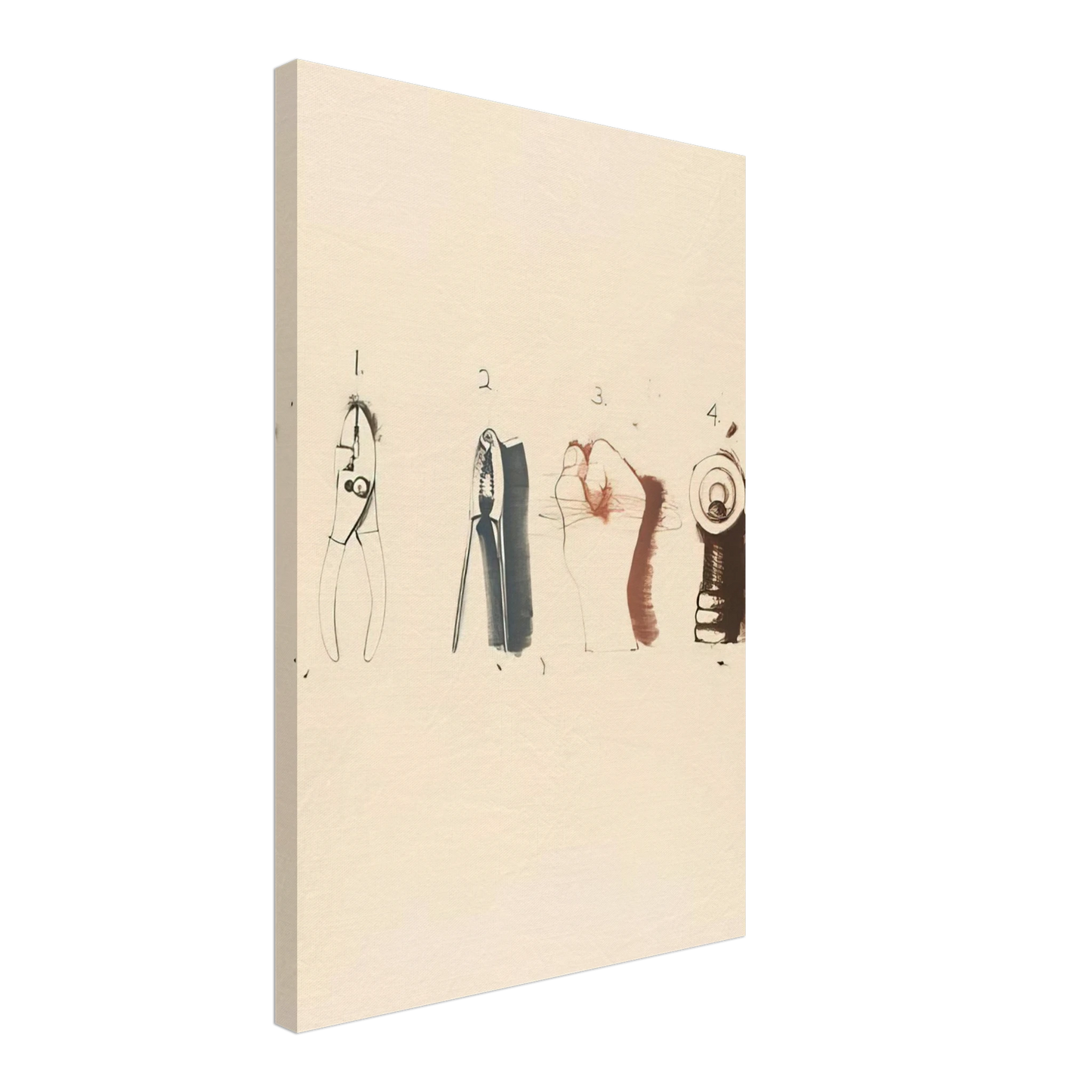 Jim Dine - NUTCRACKER 1973 Canvas - 70x100 cm / 28x40 inches-canvas