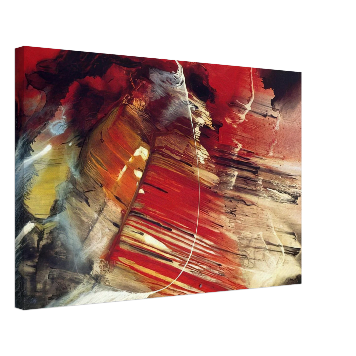 Paul Jenkins - Dakota Ridge - 1958 Canvas - 40x60 cm / 16x24 inches-canvas