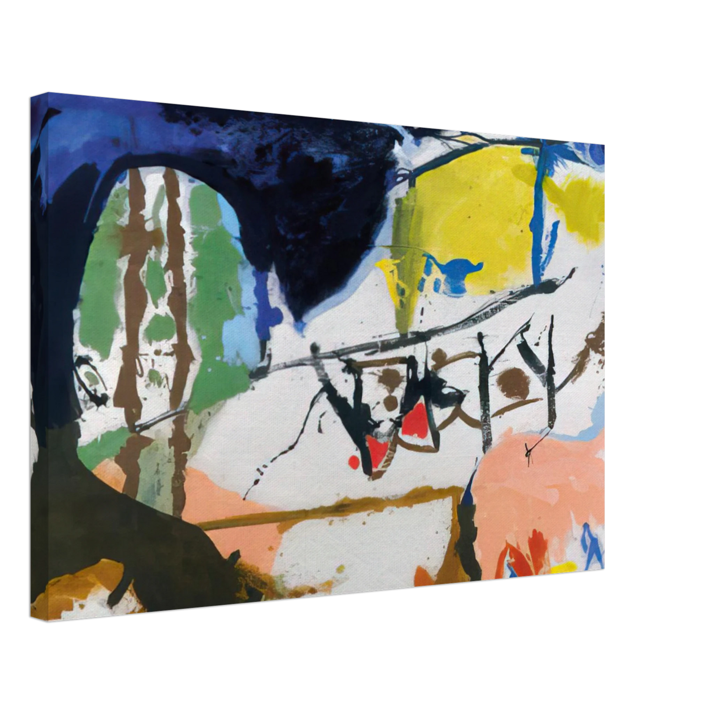 Helen Frankenthaler - Acres - 1959 Canvas - 40x60 cm / 16x24 inches-canvas