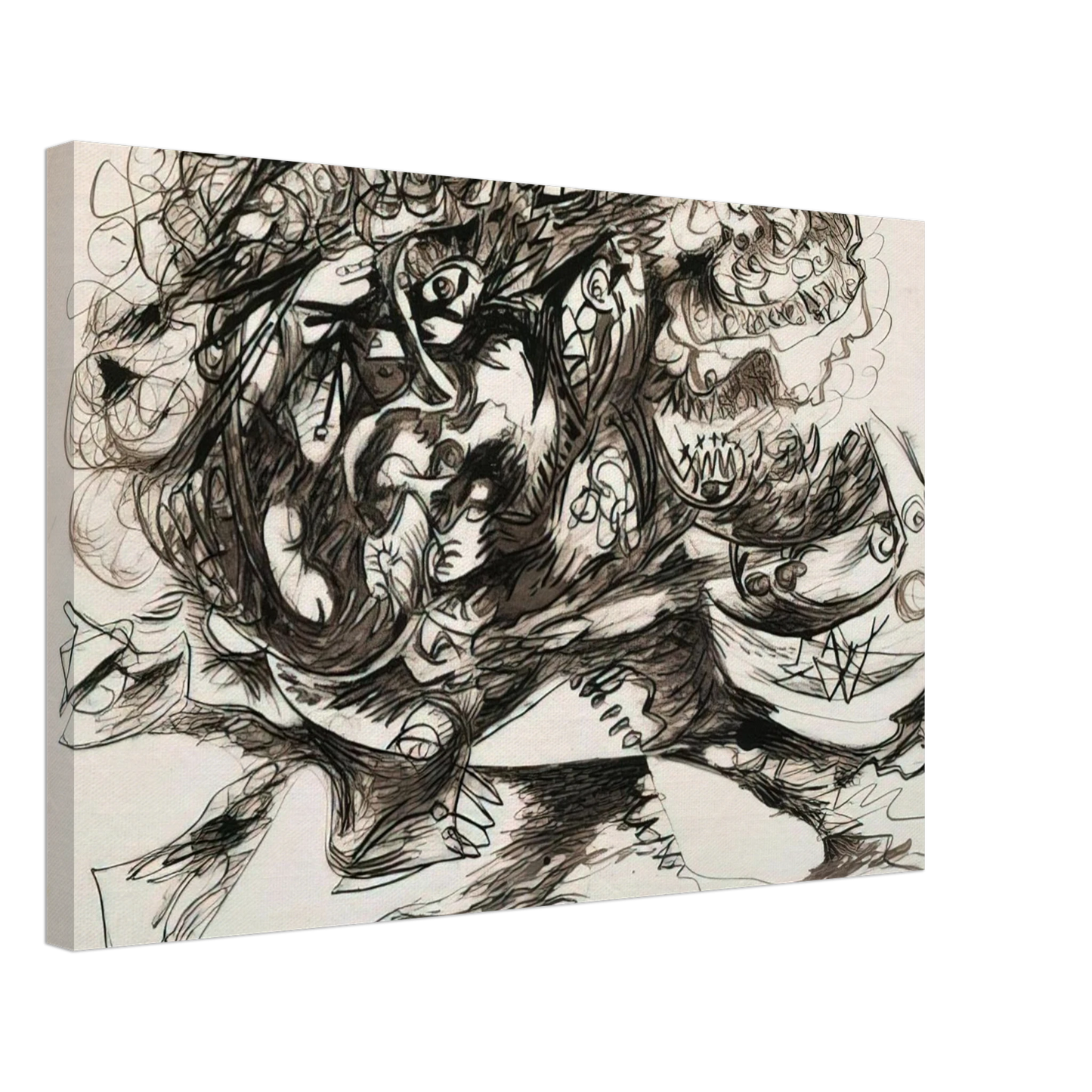 Jackson Pollock - UNTITLED O CONNOR THAW 771 Canvas - 70x100 cm / 28x40 inches-canvas